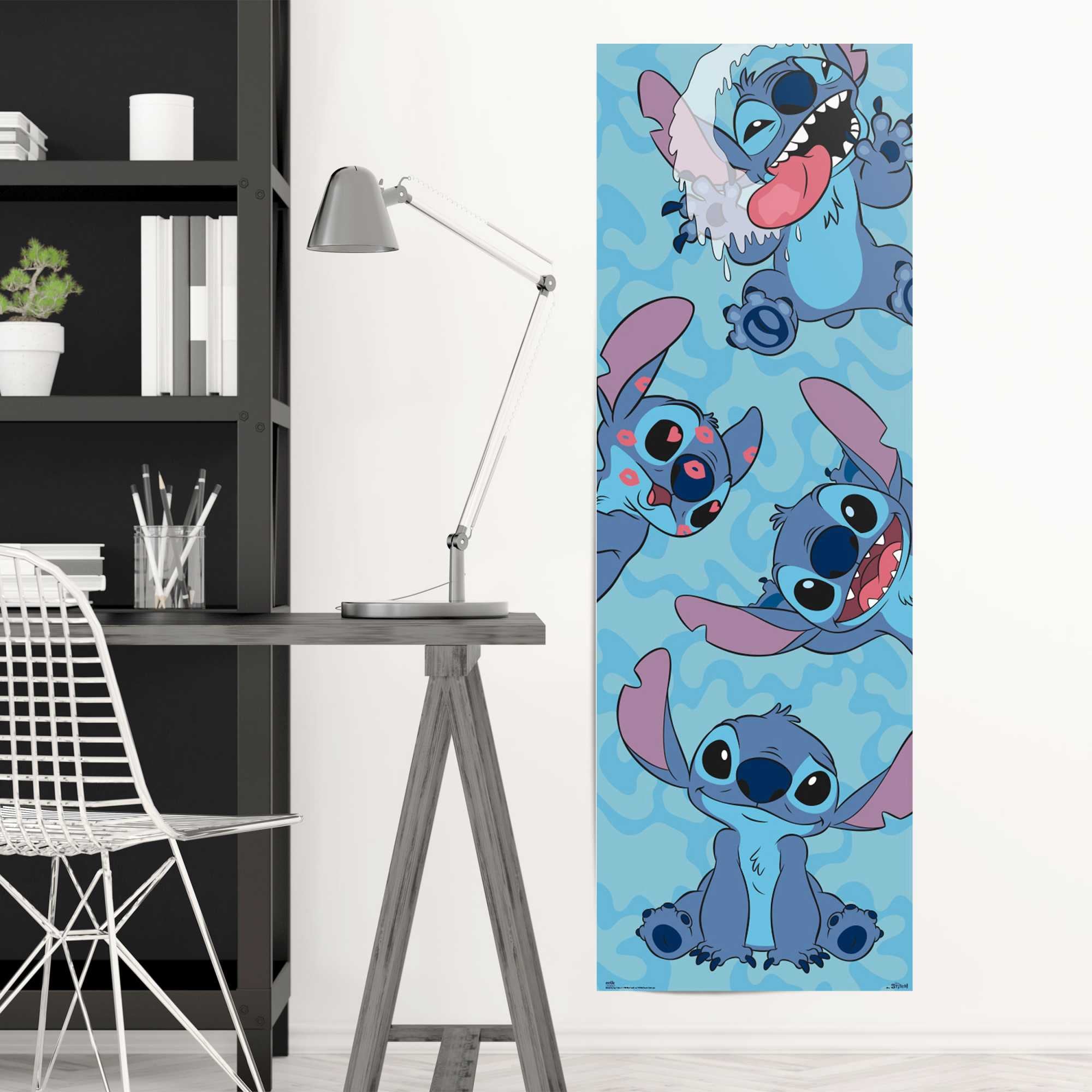 Reinders! Poster »Stitch« Kinderzimmer - Blau - 170 gr.  Papier - Cartoons und Charaktere