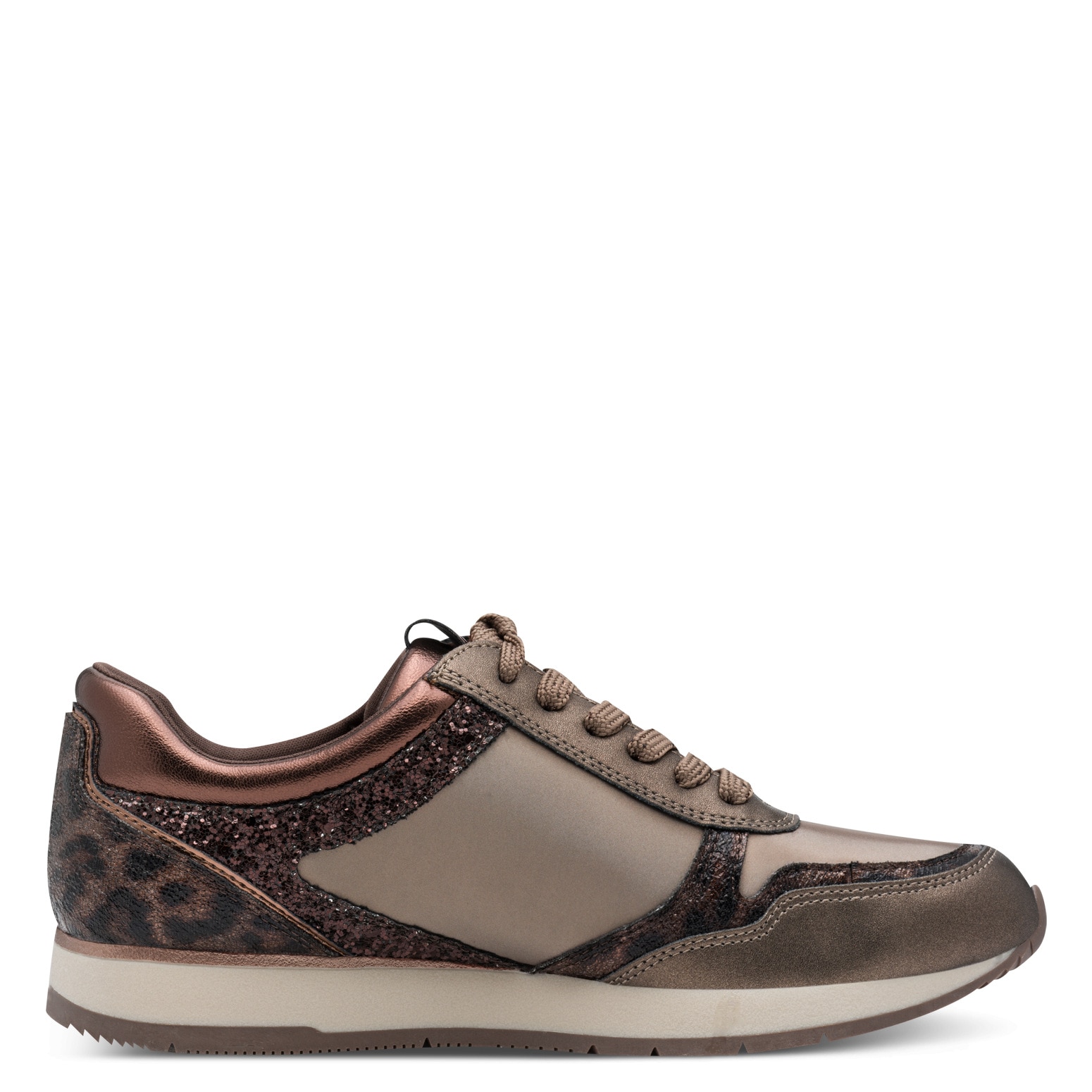 Tamaris Baskets à plateforme  chaussure de loisirs, chaussure basse, chaussure à lacets avec détails métalliques discrets
