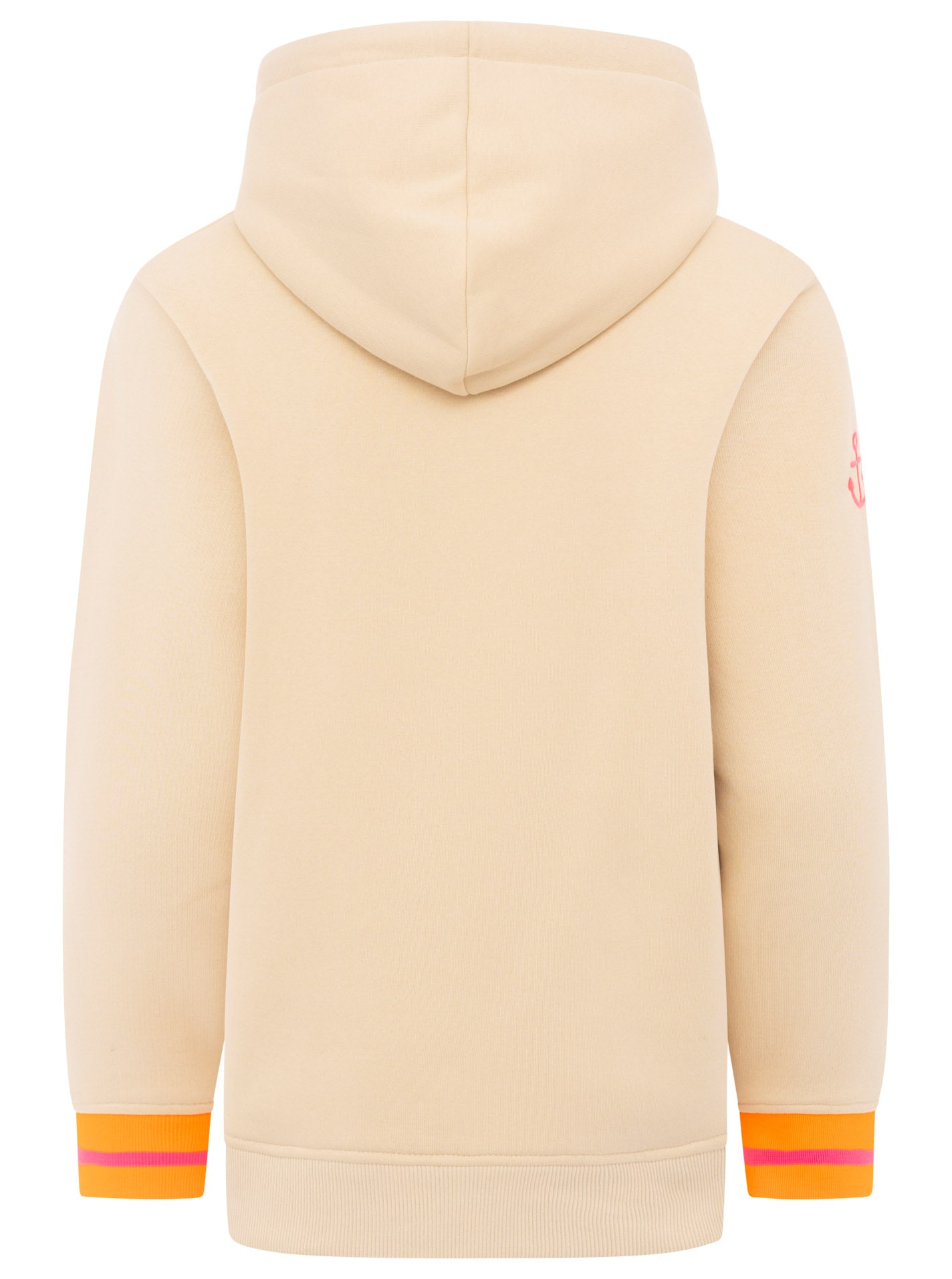 Zwillingsherz Hoodie , manches longues, capuche, détails néon, cordon de serrage, imprimé devant, poche kangourou
