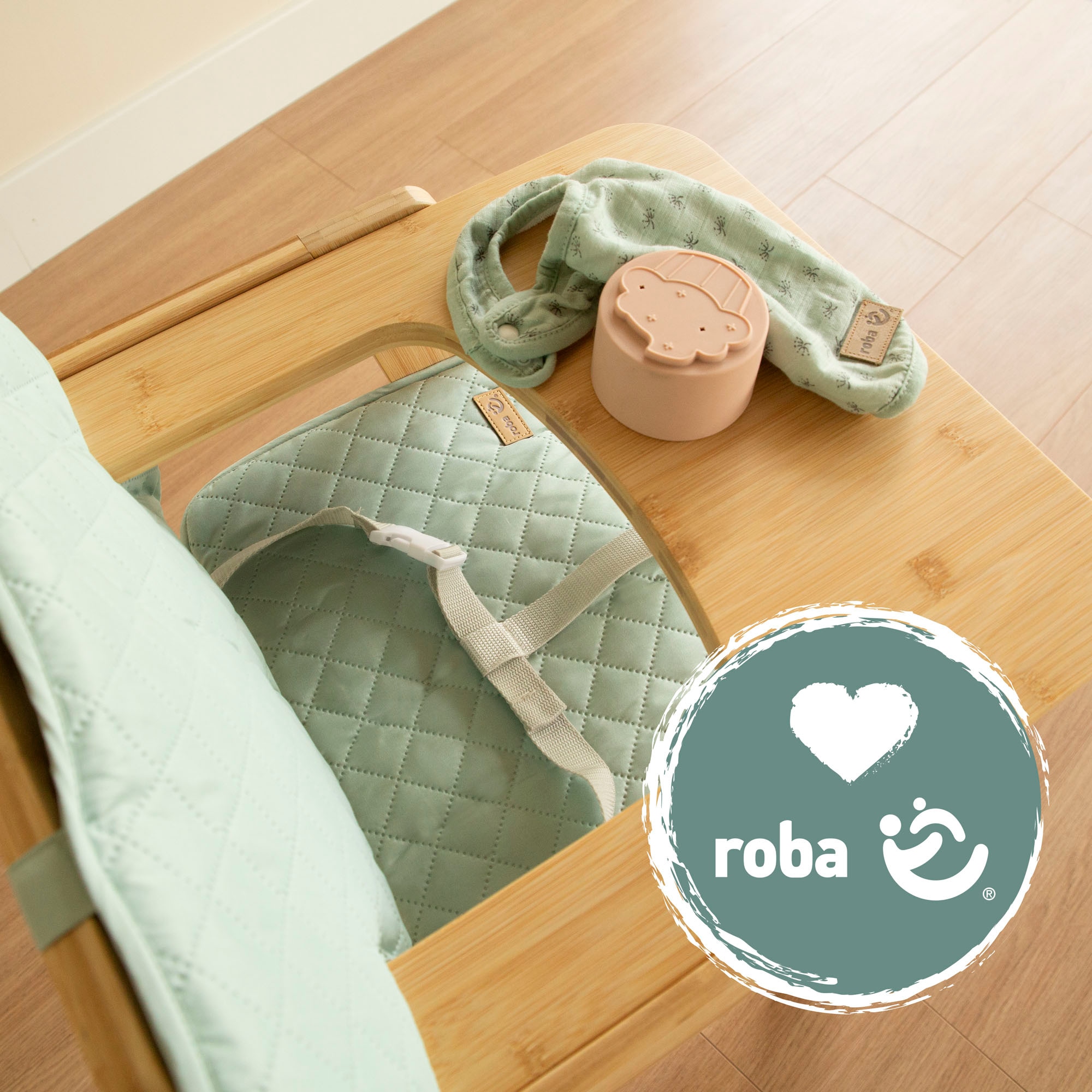 roba® Sitzverkleinerer »Style Frosty green« Set, 2 Stk. tlg. passend zu den Hochstühlen 'Nature Up'