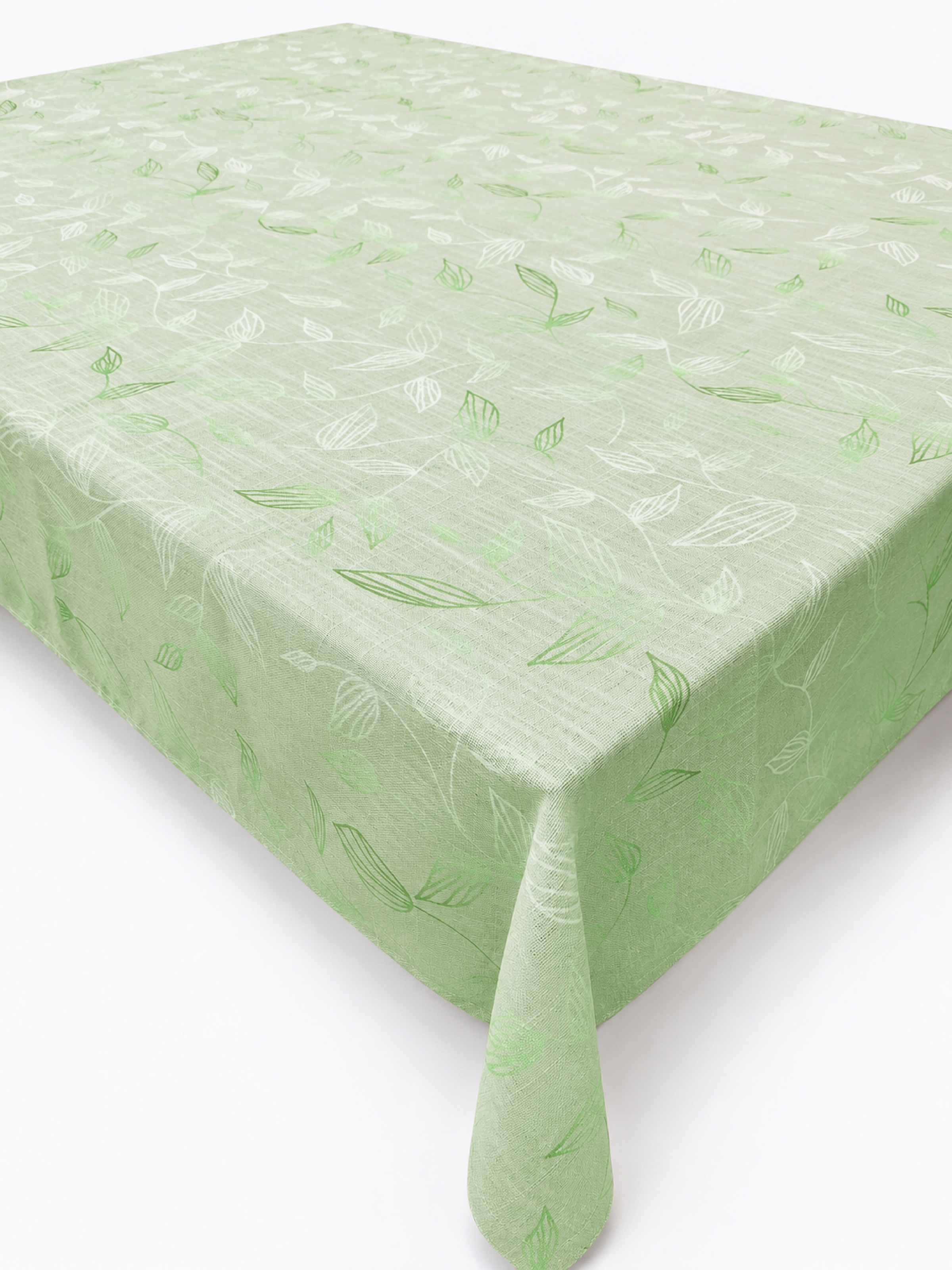 GOODproduct Nappe »Raffon« aspect lin avec motif feuilles, différentes tailles