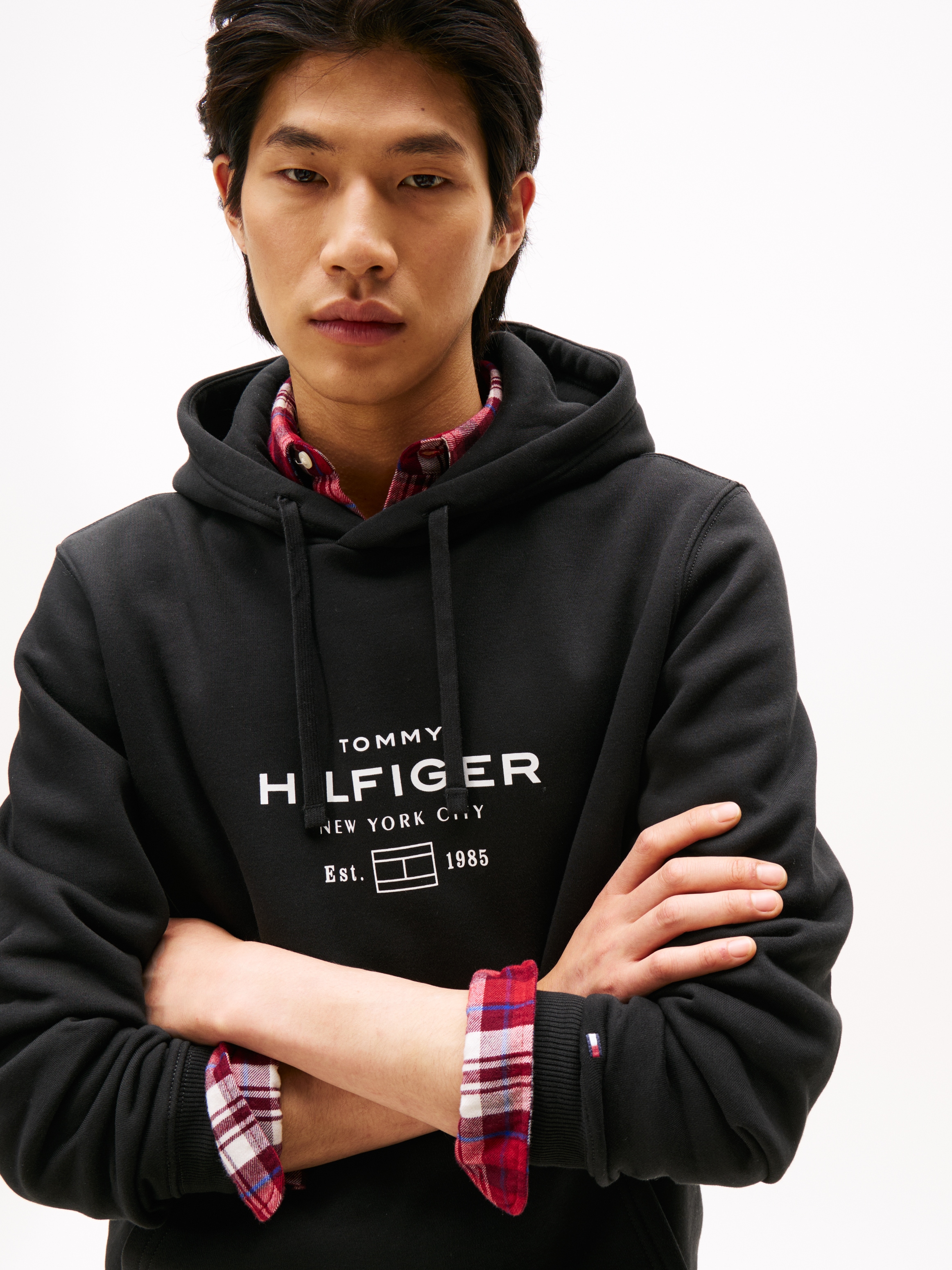 Tommy Hilfiger Sweat à capuche »OVAL GRAPHIC HOODIE«, Regular fit
