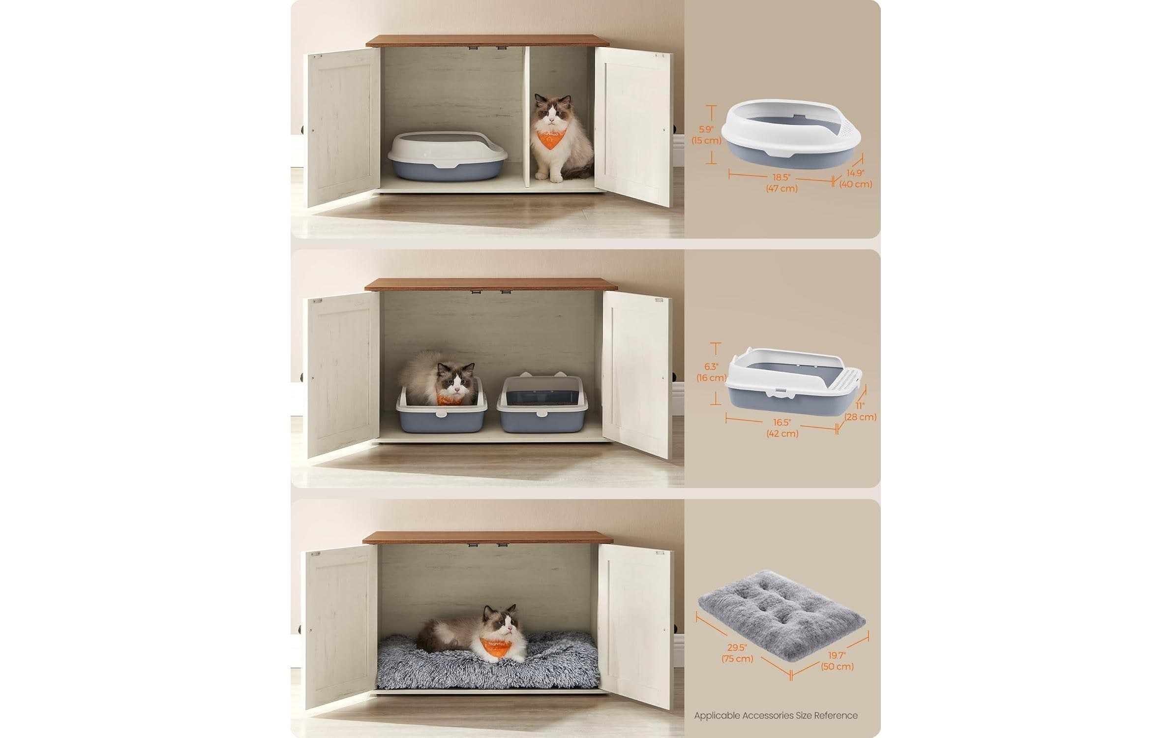 FEANDREA Tierhaus »für Toilette 80 x 53 x 50 cm«