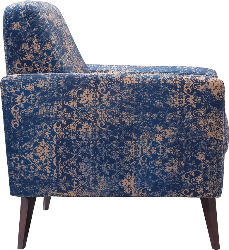 exxpo - sofa fashion Sessel »Side, bequemer Loungesessel mit extravagantem Bezug, Breite 82cm«