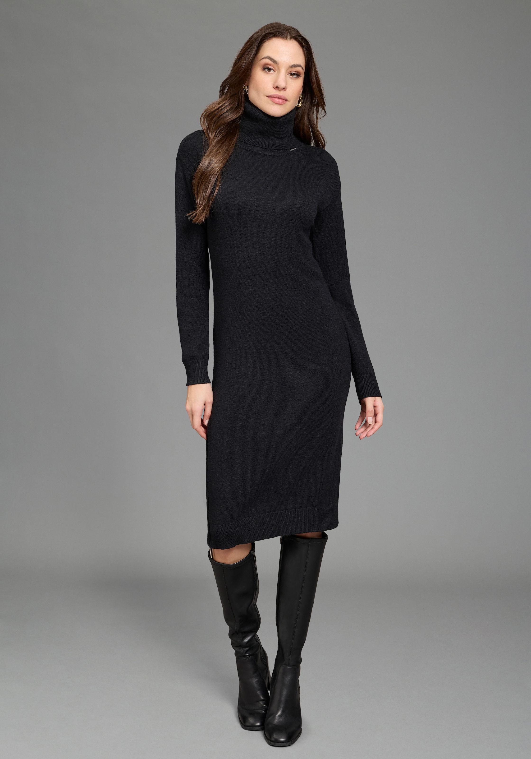 Bruno Banani Robe en tricot festliche Anlässe,  kniefreie Länge,  eleganter Look