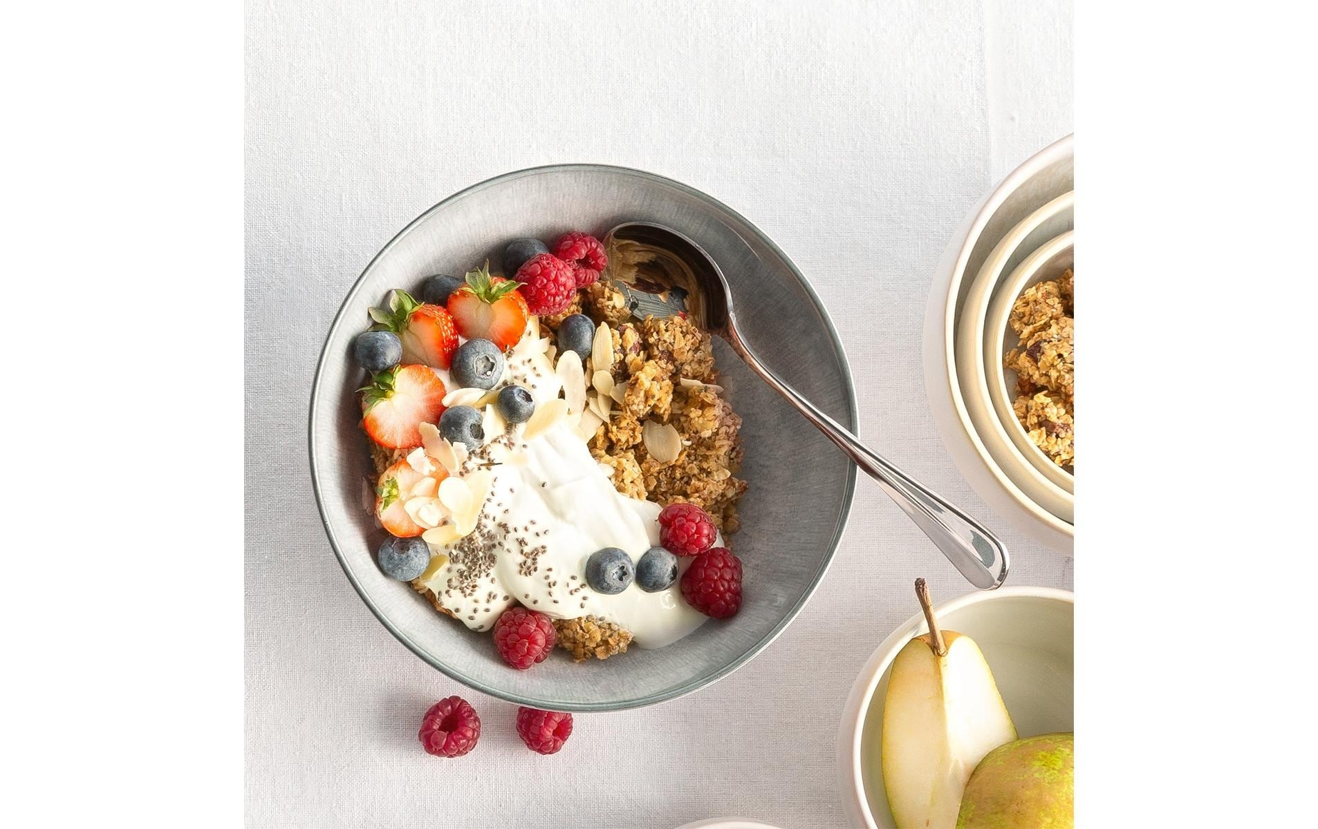   Dessertschale »Lunasol Elements Vulcano 4 Stück 18 cm« aus Steingut