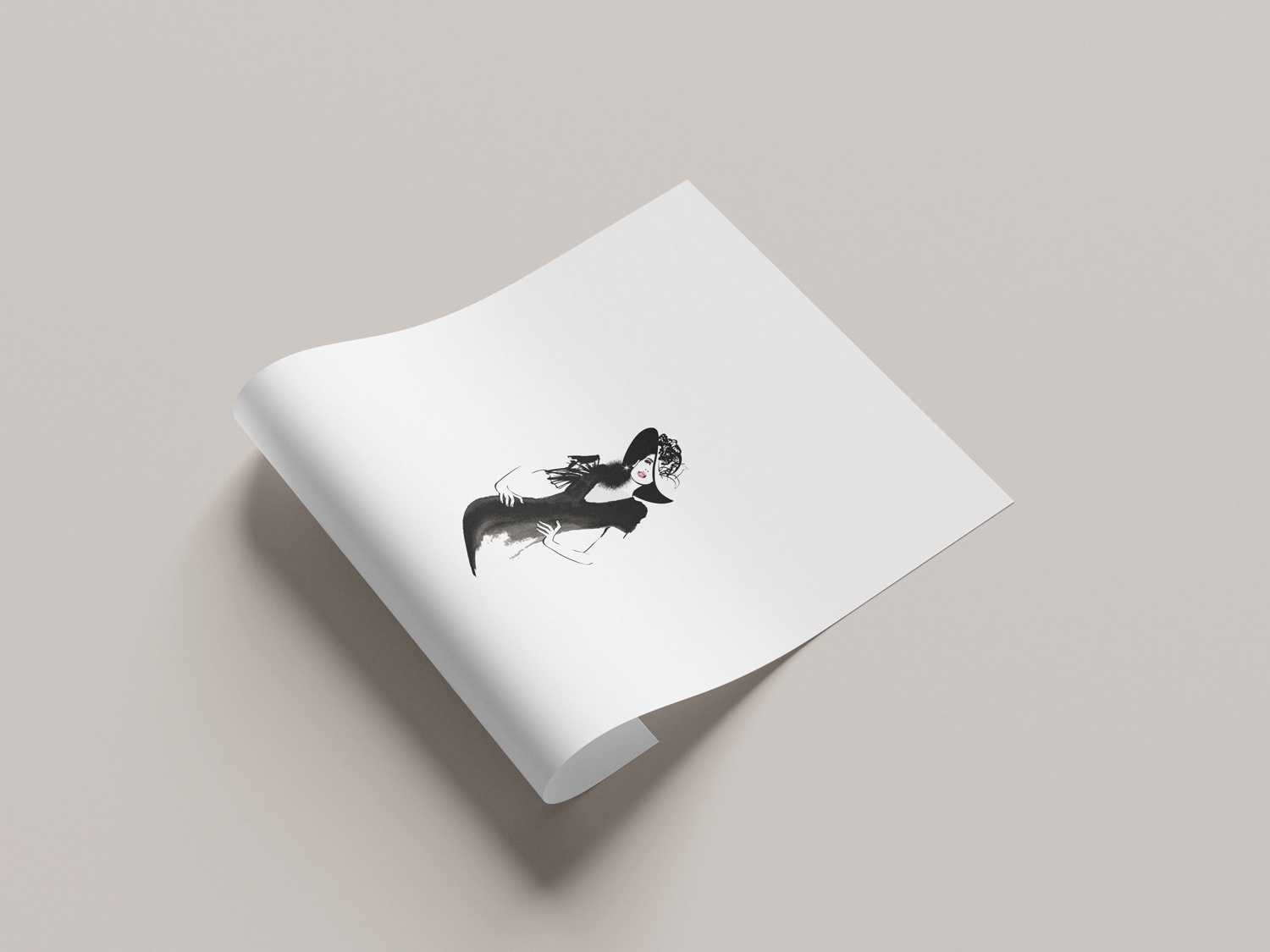 GOODproduct Poster »Skizze Hollywood« Bilder von Frauen | Fashion | Frau | Magazincover | Mode | Modebilder 1 Stk. tlg. HD Premium Druck