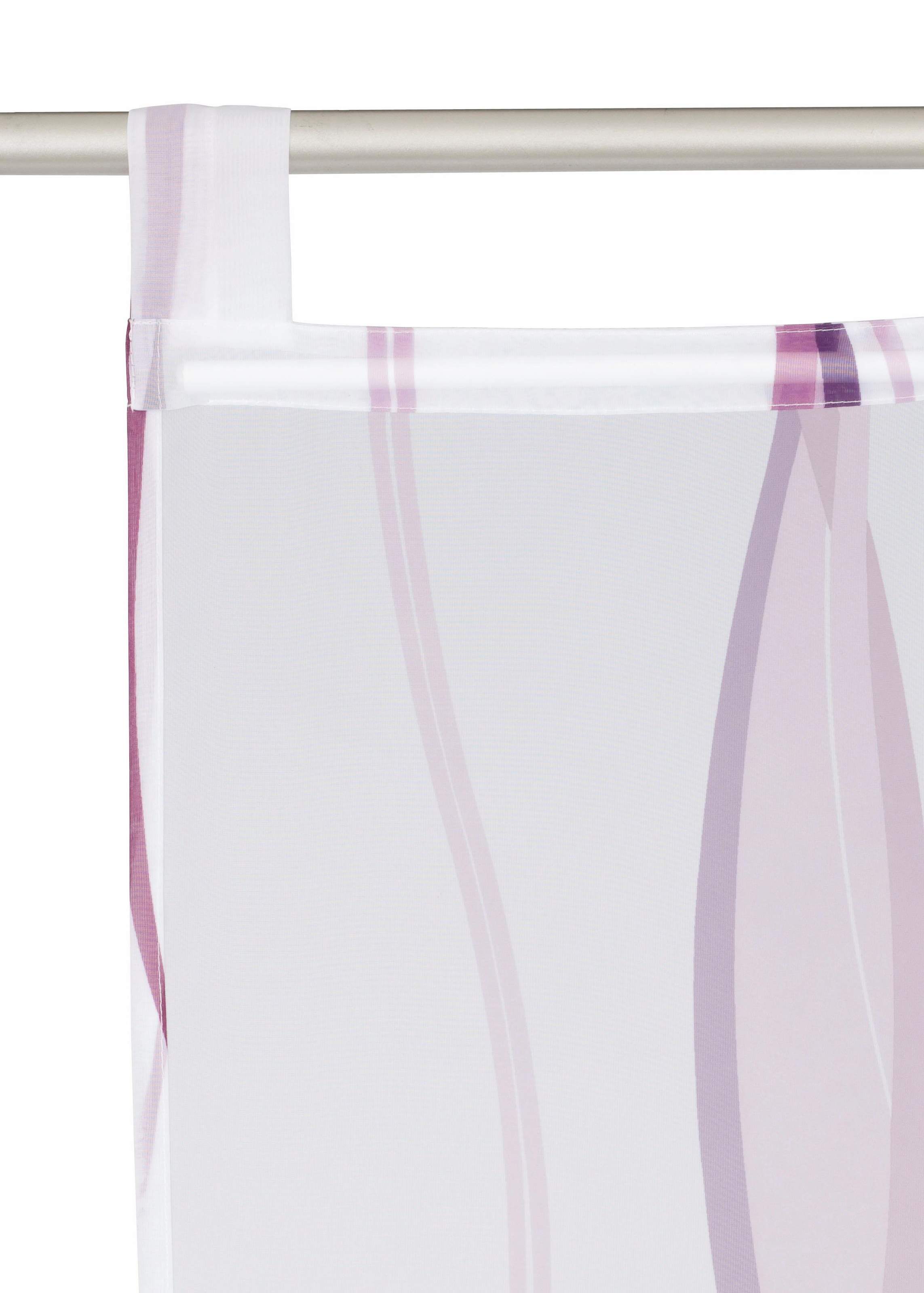 GOODproduct Rideau coulissant »Dimona« Boucles 2 cuis tlg. 2er-Set, Fertiggardine, inkl. Beschwerungsstange, Wellen