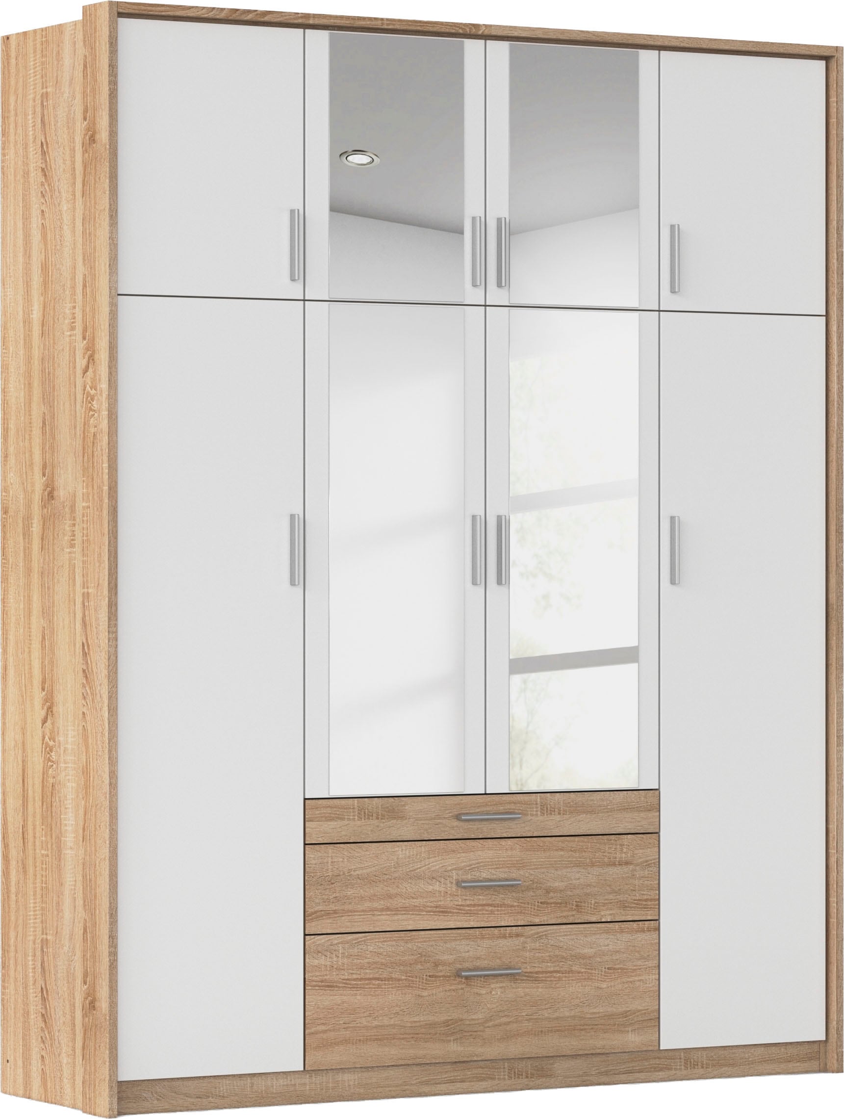 rauch Armoires à vêtements »Schrank Drehtürenschrank Garderobe Ankleide Schlafzimmer HILDESHEIM« Largeurs : 185/275 cm, hauteur 231 cm,  tiroir supérieur avec compartiments pratiques MADE IN GERMANY