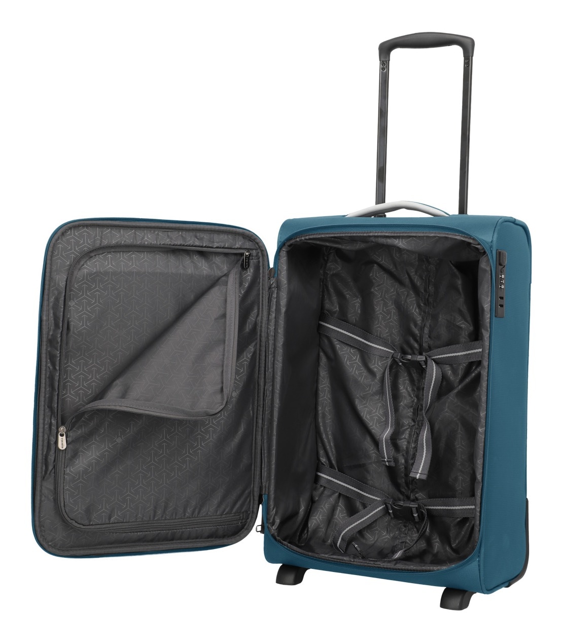 travelite Handgepäck-Trolley »JETPACK Slim 2 Cabin Handgepäck Koffer« 40 l 4 Rollen Weichgepäck, passend für viele gängige Airlines