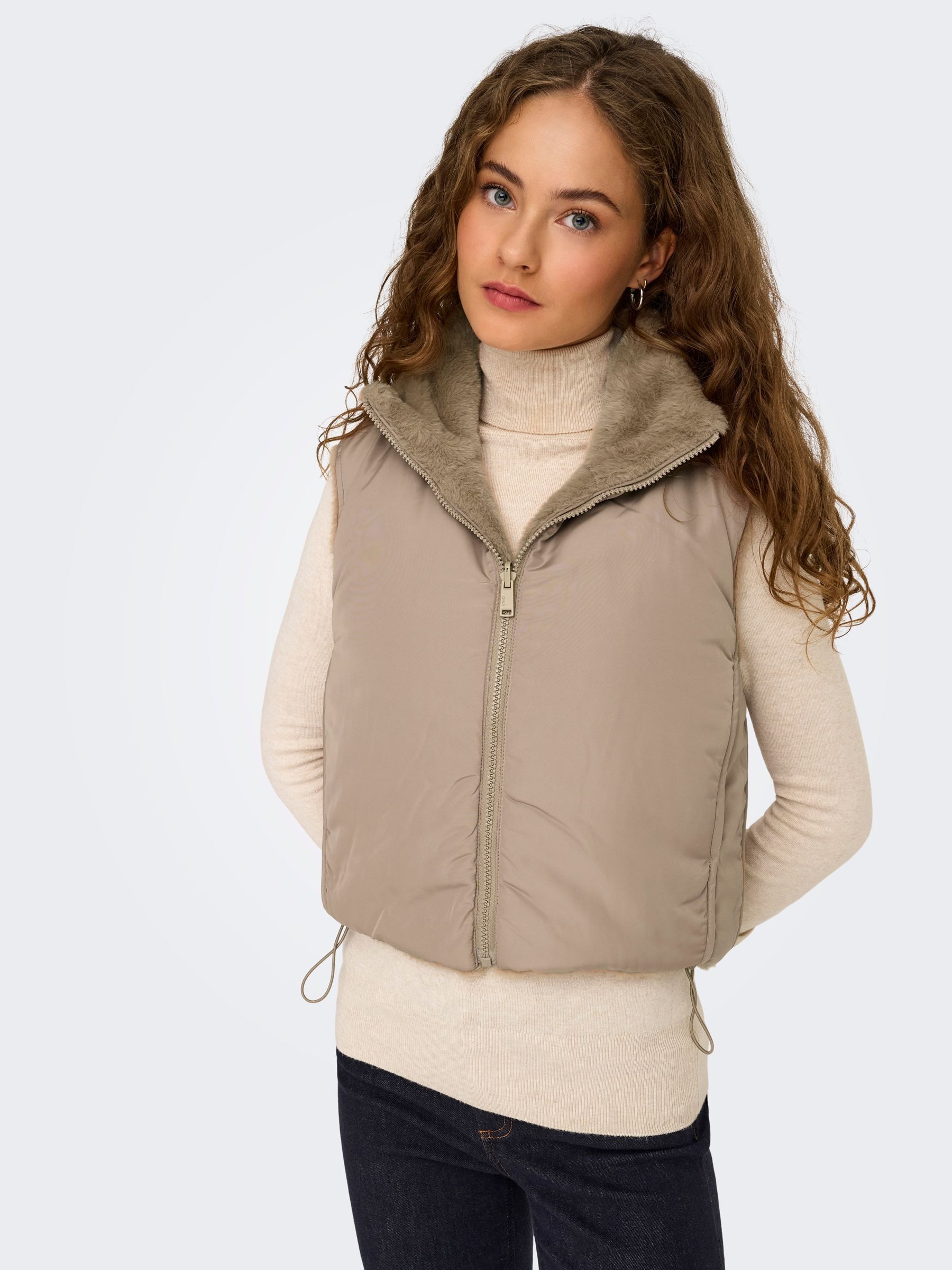 ONLY Plüschweste »ONLDANA FAUX FUR REV.WAISTCOAT OTW CC« Kunstfaser