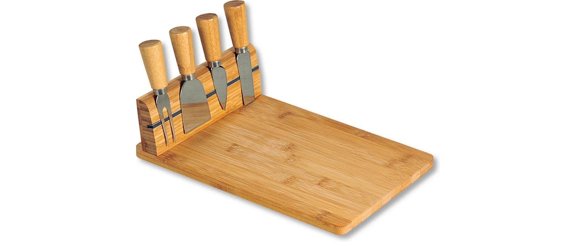 KESPER® Plateau à fromage »Käsebrett-Set Bambus mit 4 Messern«