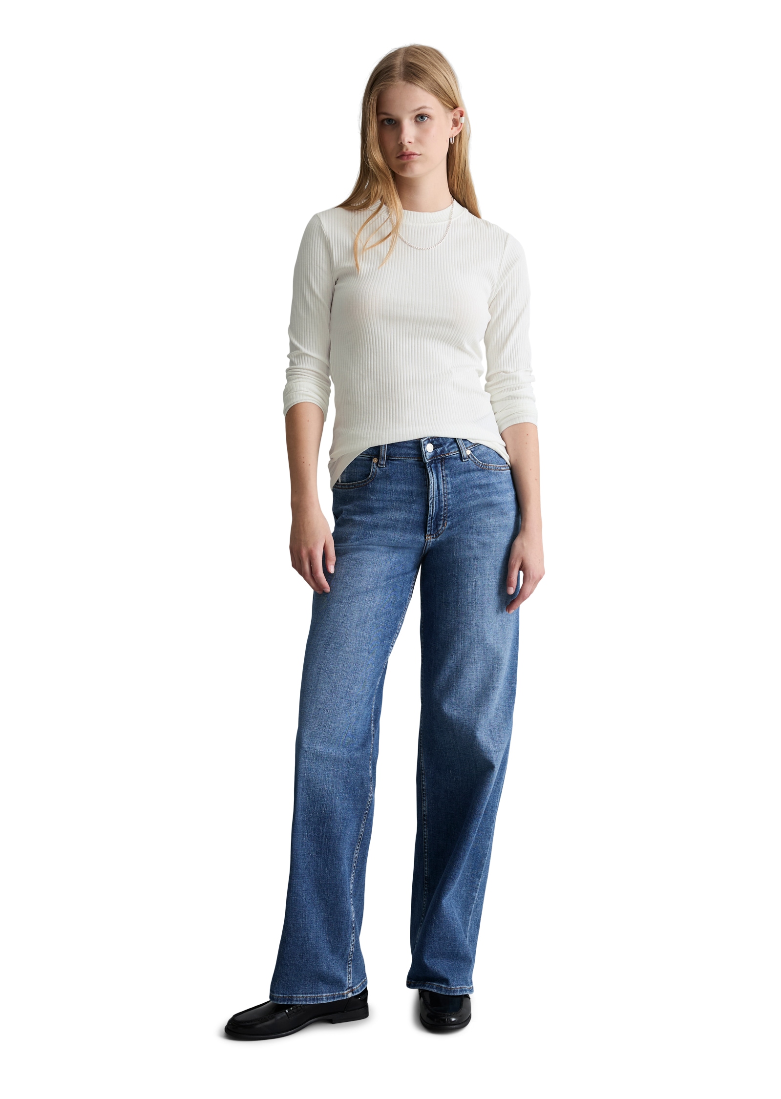 Marc O'Polo DENIM Jeans large Model Tomke wide aus weichem Organic-Cotton-Stretch