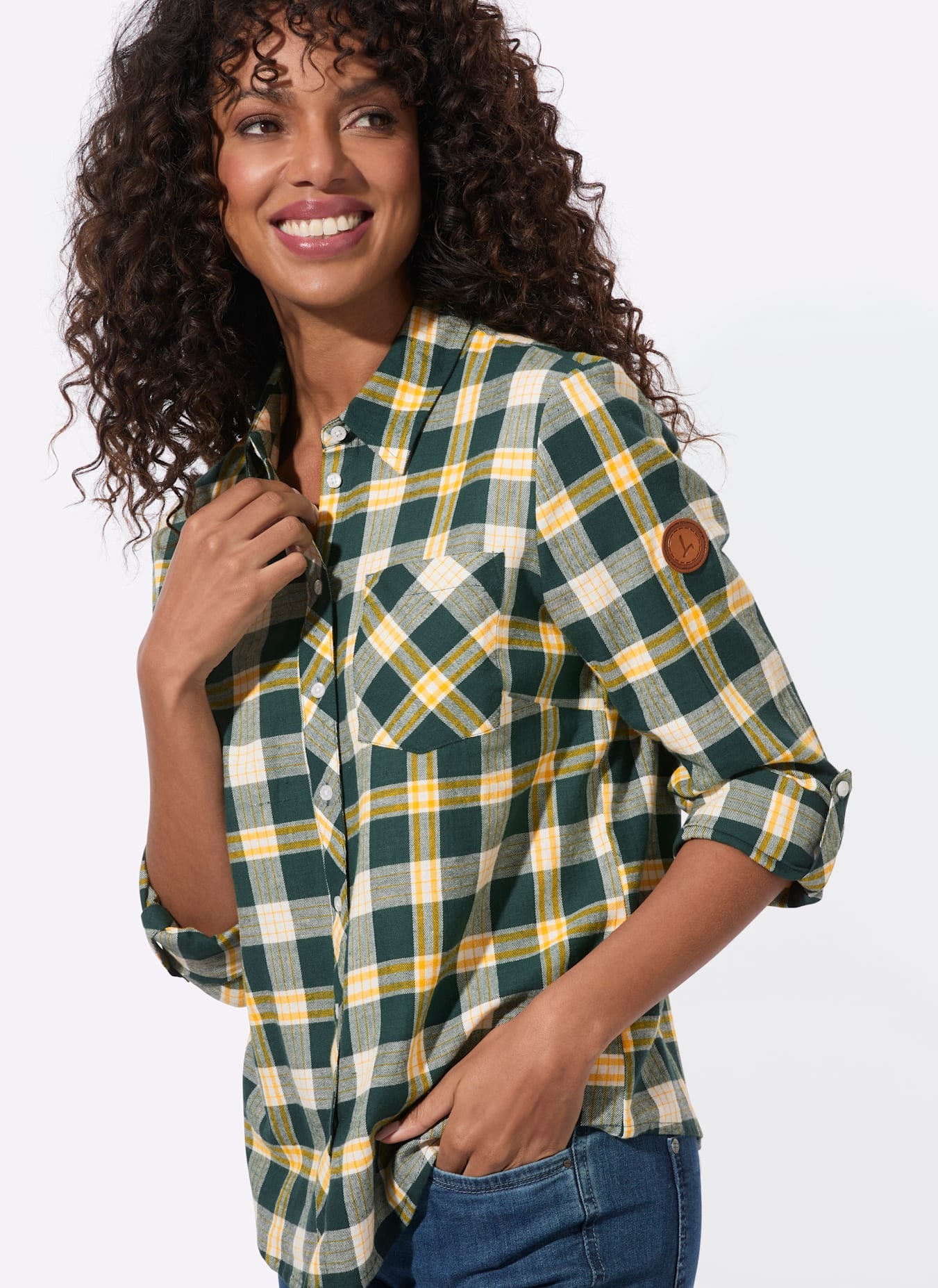 Casual Looks Blouse en flanelle