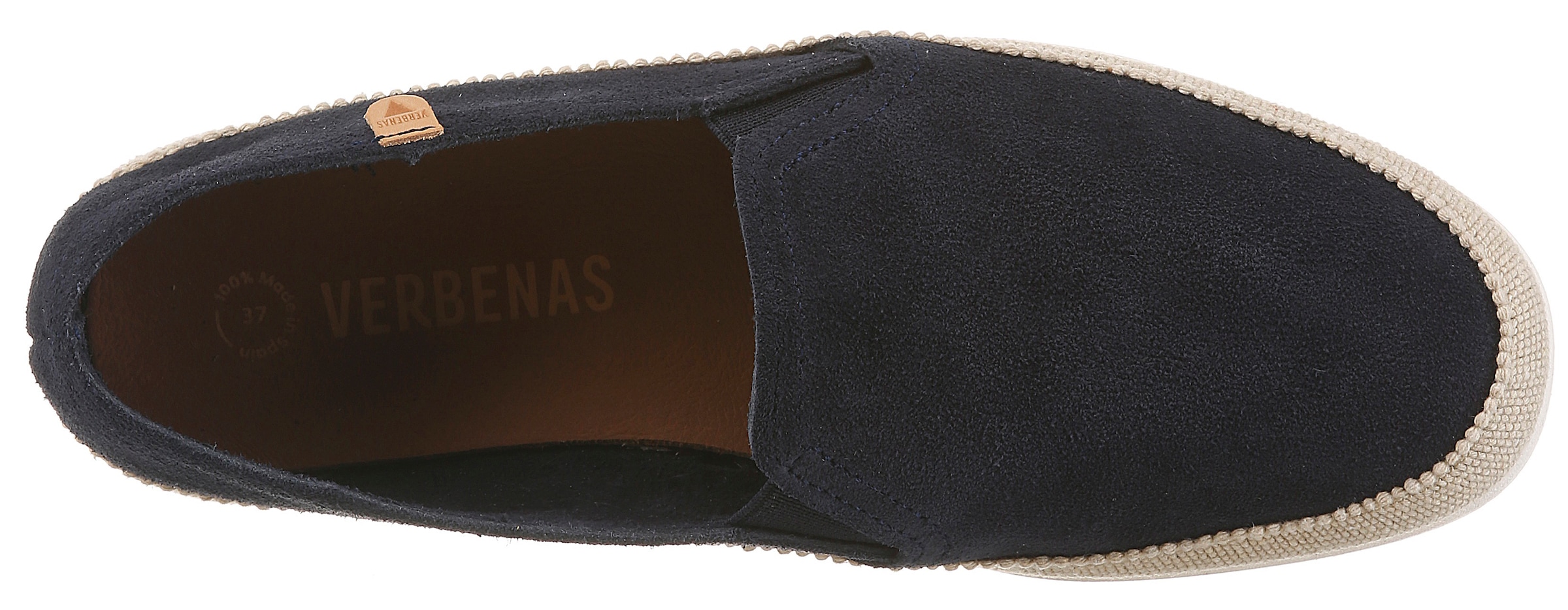VERBENAS Slipper »NURIA«  espadrille, chaussure à enfiler, chaussure basse avec inserts stretch
