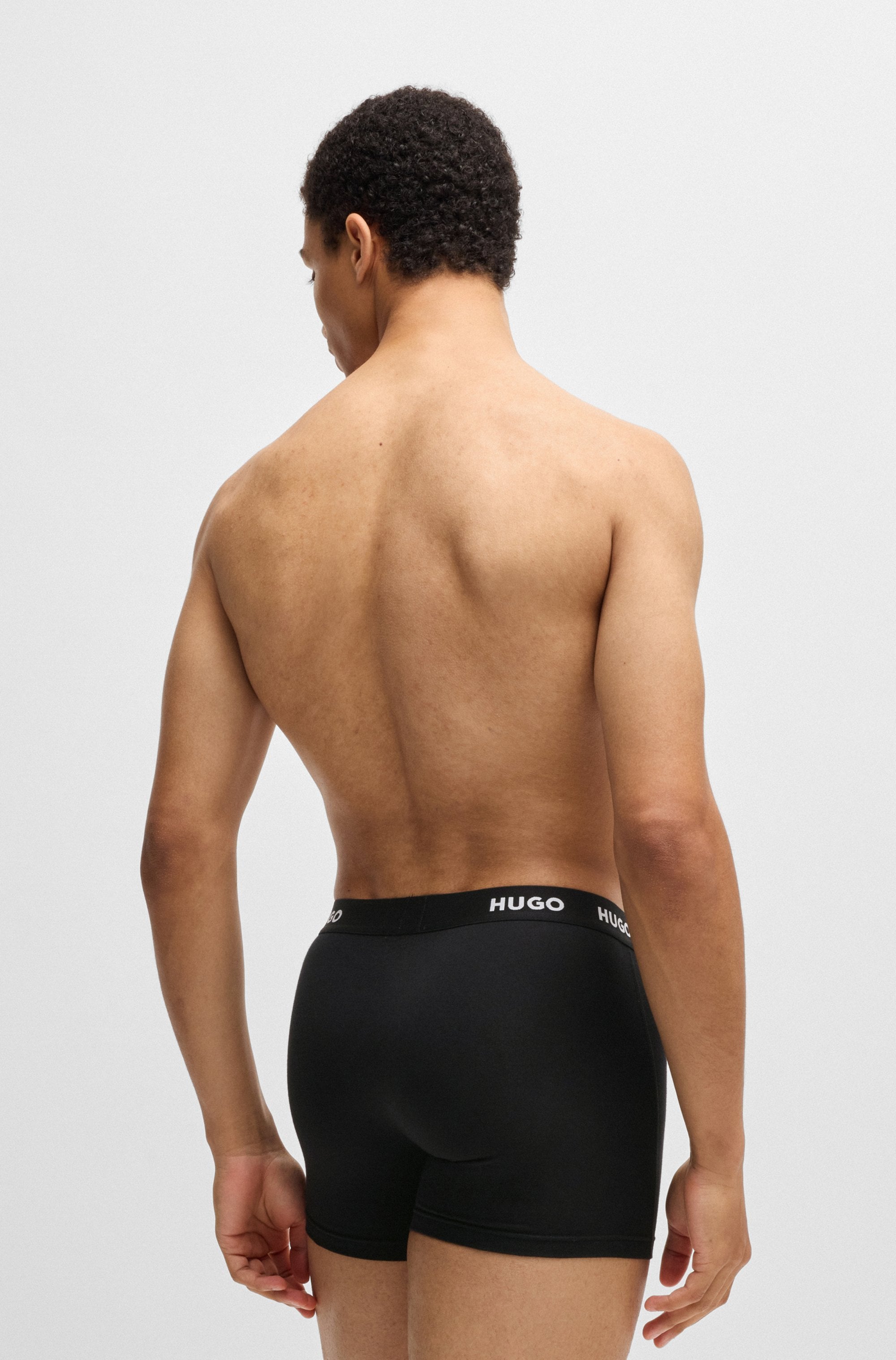 HUGO Underwear Boxer »BOXERBR TRIPLET PACK« 3 Stk. mit HUGO Logo-Elastikbund