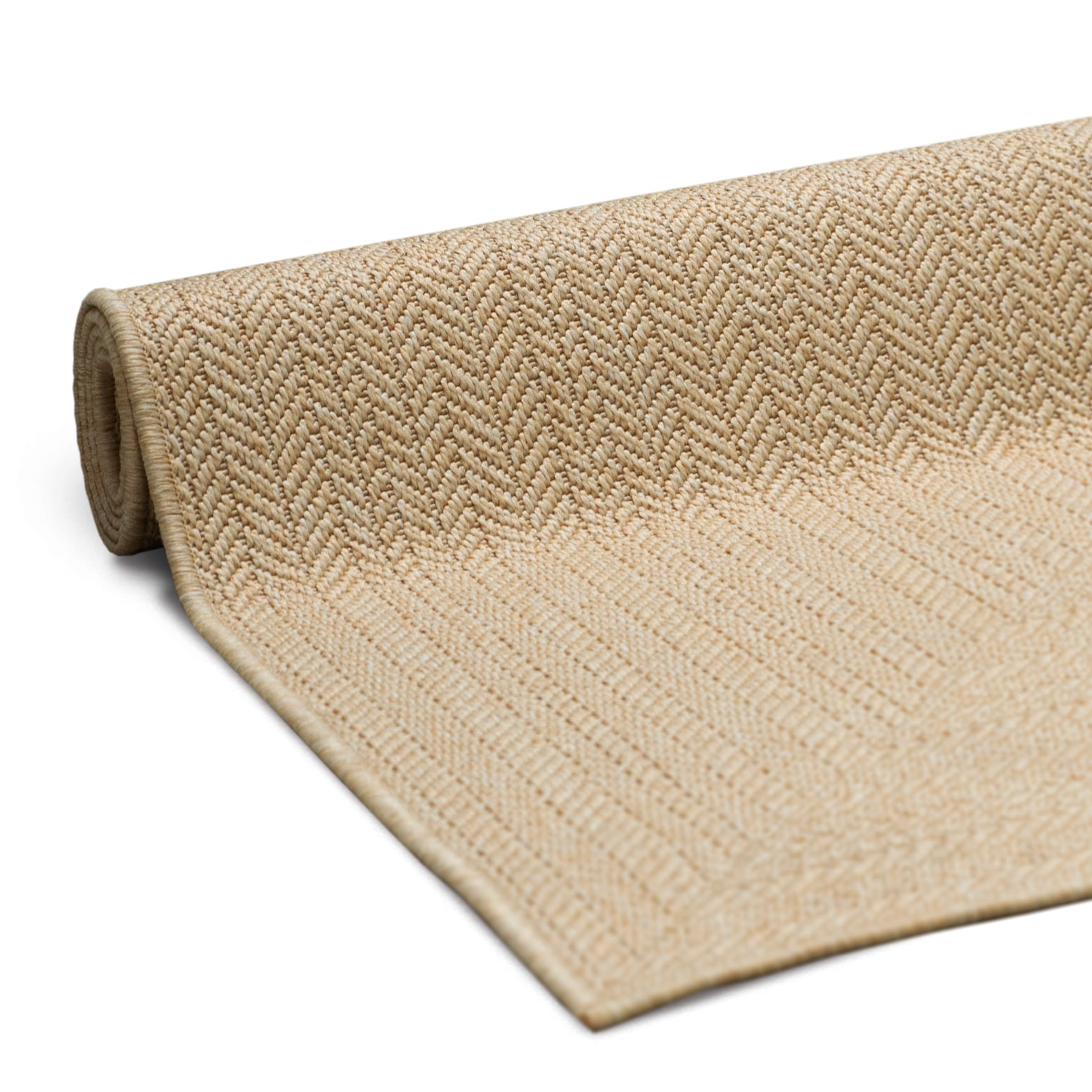 GOODproduct Tapis »Aliv, Fischgräten-Design auch für Balkon und Terrasse« Rectangulaire 3 mm Höhe In- und Outdoor geeignet, Wetterfest & UV-beständig