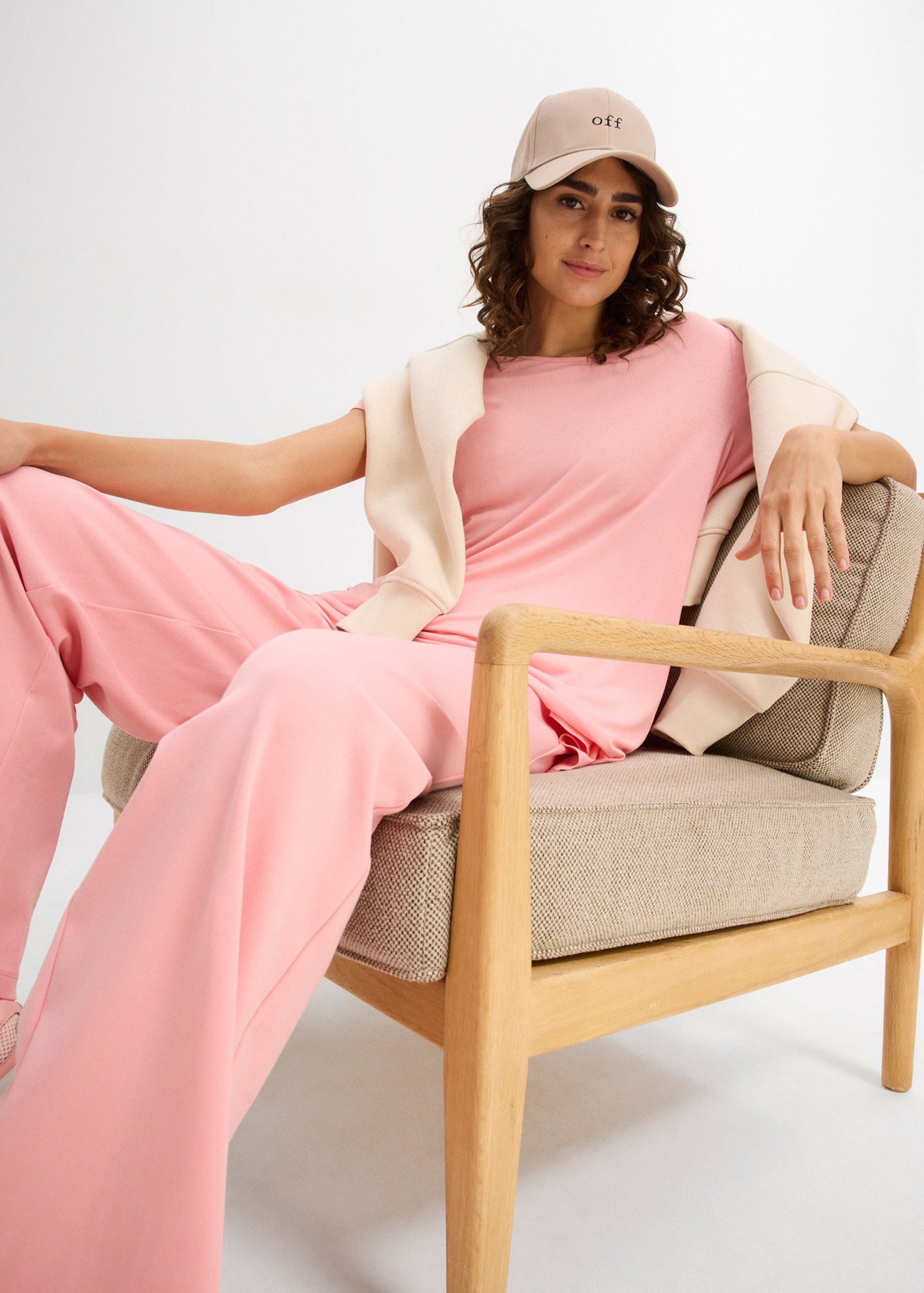 bonprix Longshirt figurumschmeichelnde Passform, Kurzarm, für Frühling und Sommer