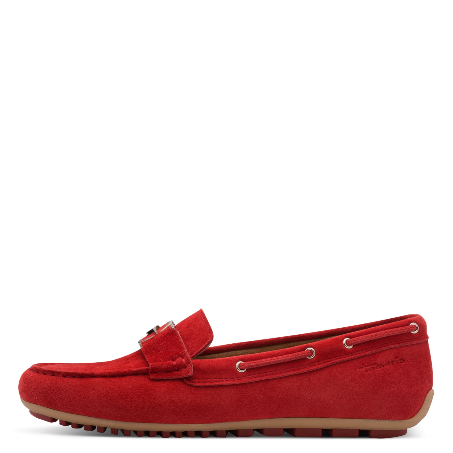 Tamaris Mokassin  , Slipper, Schlupfschuh, Flats mit Ösen und modischen Durchzügen