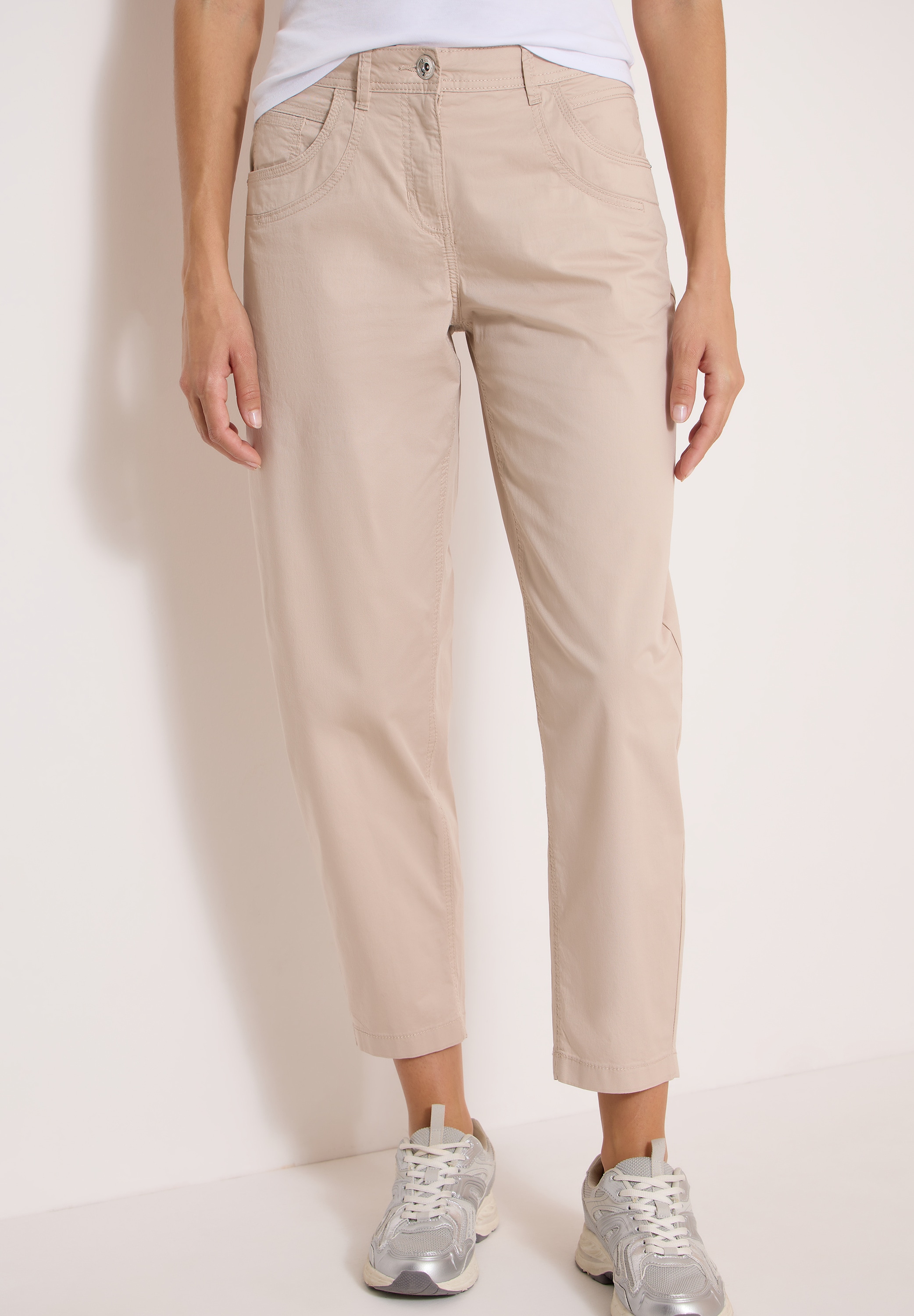 Cecil Stoffhose »Style Scarlett«  Barrel Leg Hose in Papertouch Qualität und mit Stretch