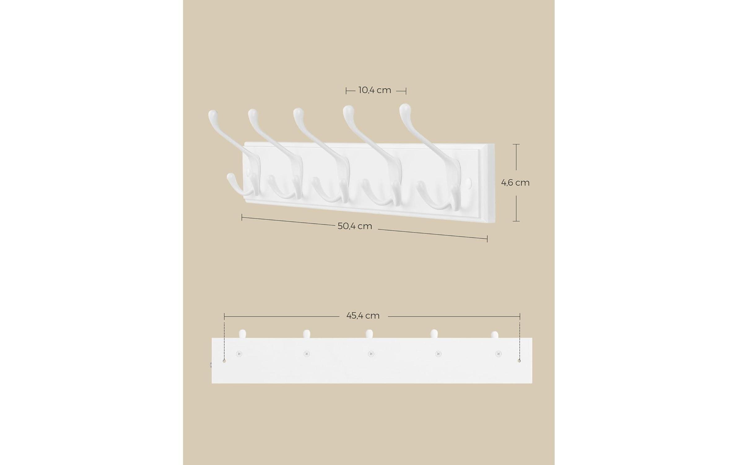 SONGMICS Wandgarderobe »mit 4 Haken«