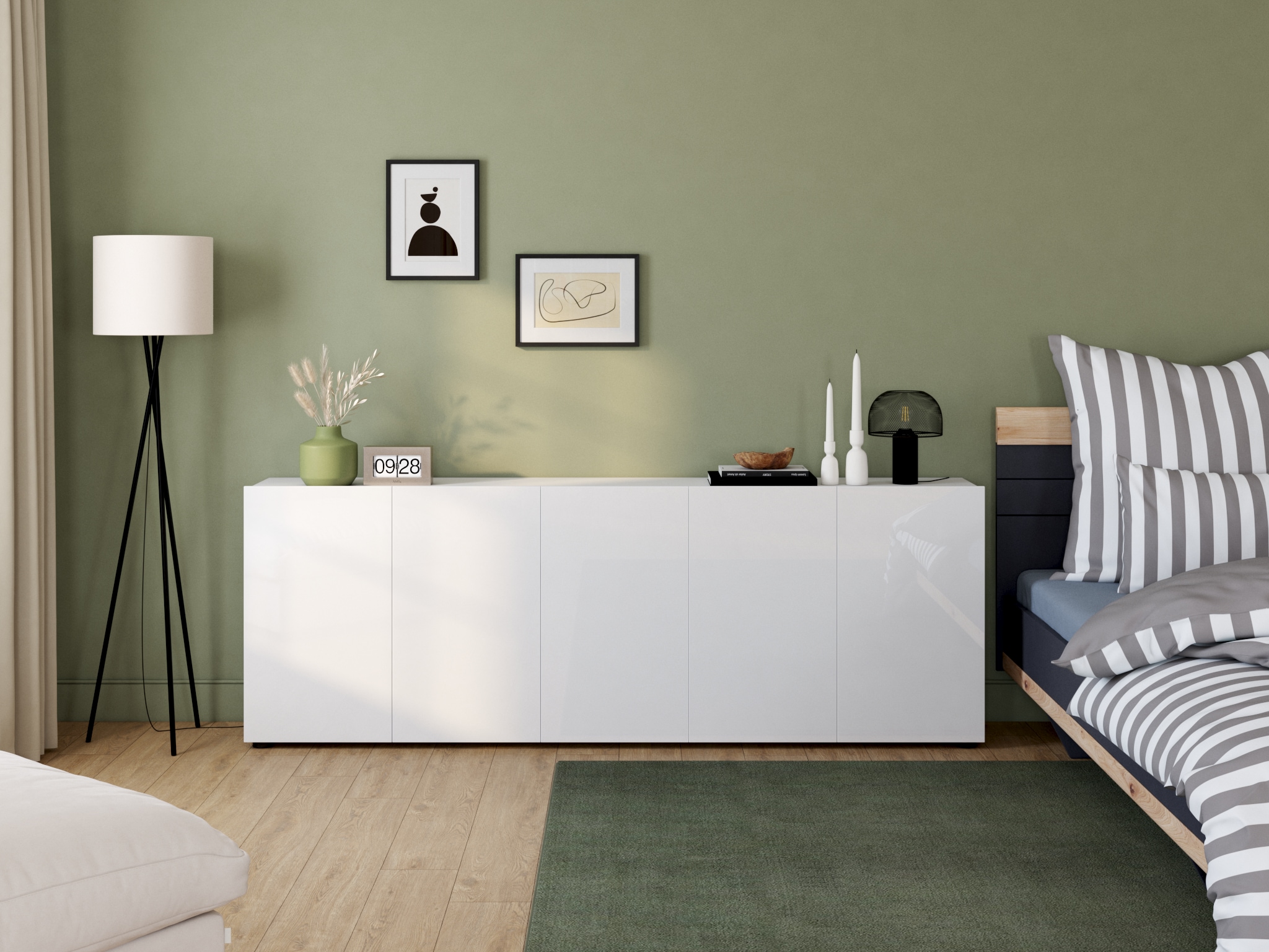 GOODproduct Linge de lit réversible »Greta« 2 tlg. Bettwäsche mit Streifen in verschiedenen Qualitäten, ab 135x200 cm