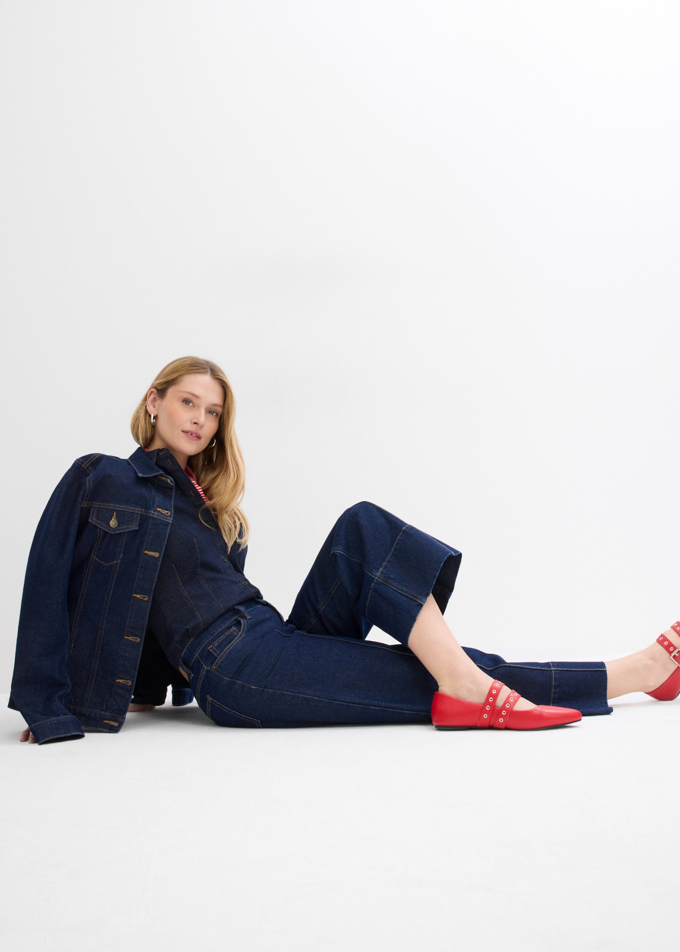 bonprix 7/8-Jeans lockere Passform, verkürztes Bein, mit Elasthan-Anteil, aus Baumwolle
