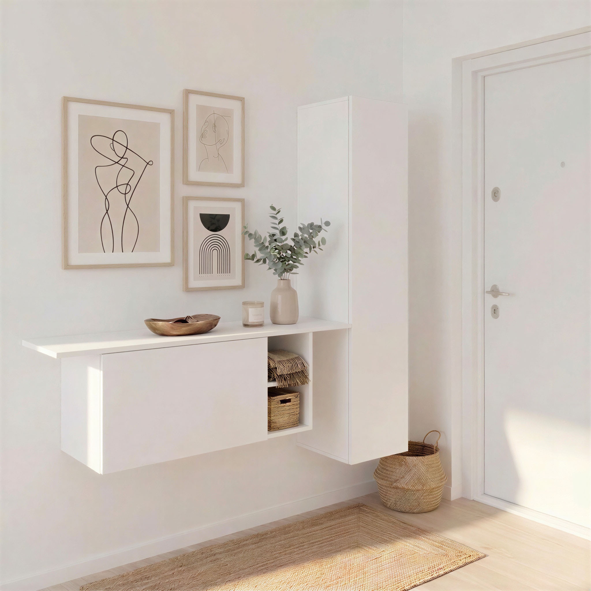 borchardt Möbel Ensemble de vestiaires »Toledo, moderne hängende Garderobe, Schminktisch mit Regalfächern« Ensemble d'épargne, 