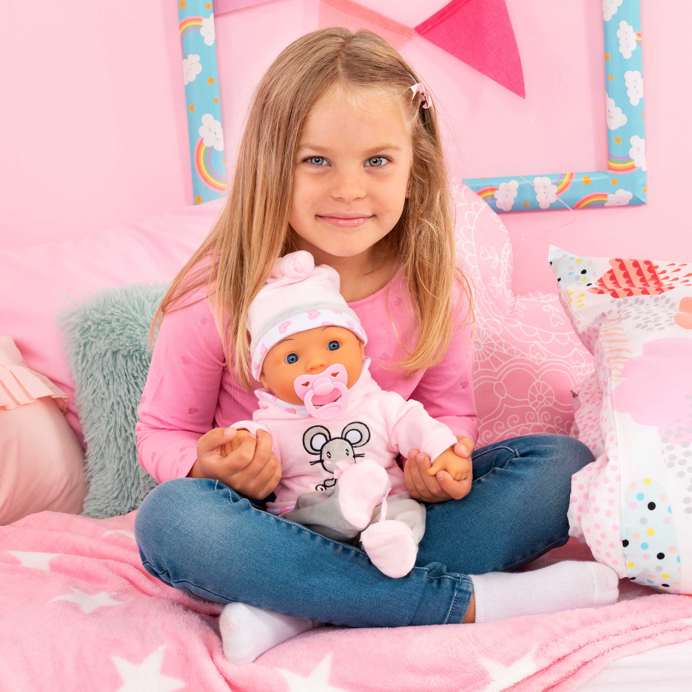 Bayer Poupée bébé »Lisa Magic Eyes, 38 cm«