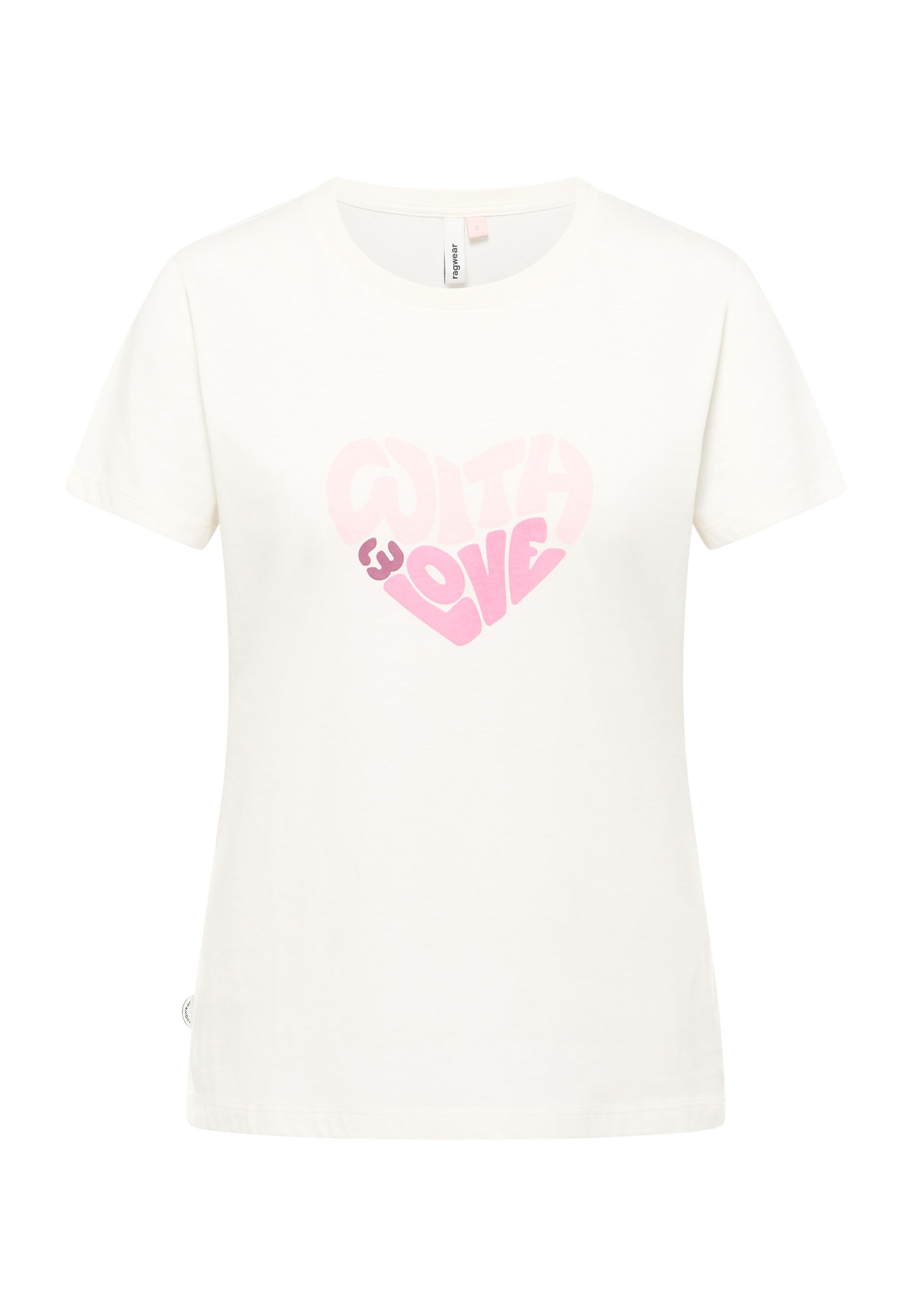 Ragwear T-shirt à manches courtes »MINTTA PP« Coupe classique avec imprimé cœur et finition douce