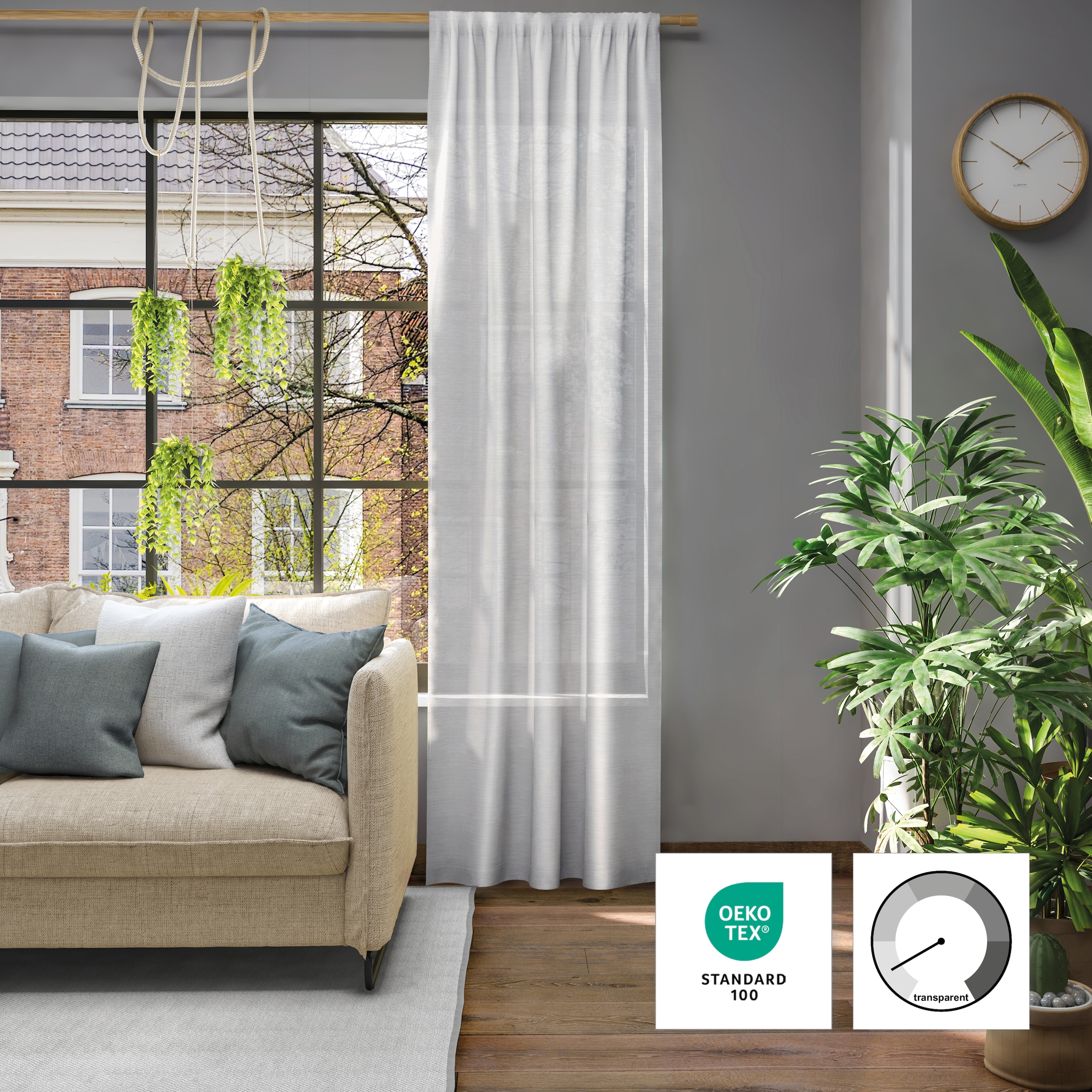 Neutex for you! Vorhang »Libre-ECO« Stangendurchzug 1 Stk. tlg.