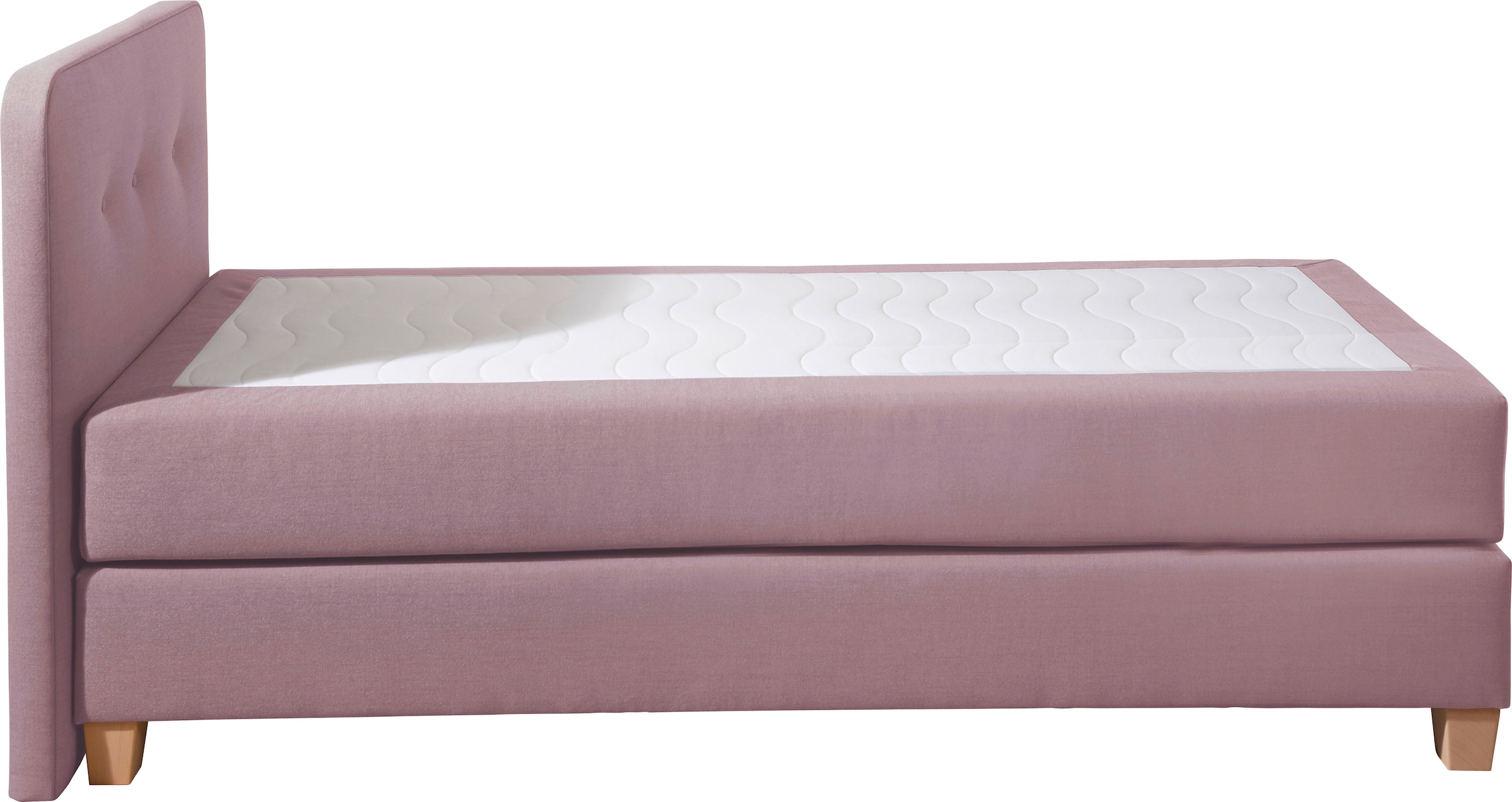 Home affaire Lit boxspring »Fargo« inkl. Topper, in 3 Matratzenarten, in Samt- oder Strukturstoff