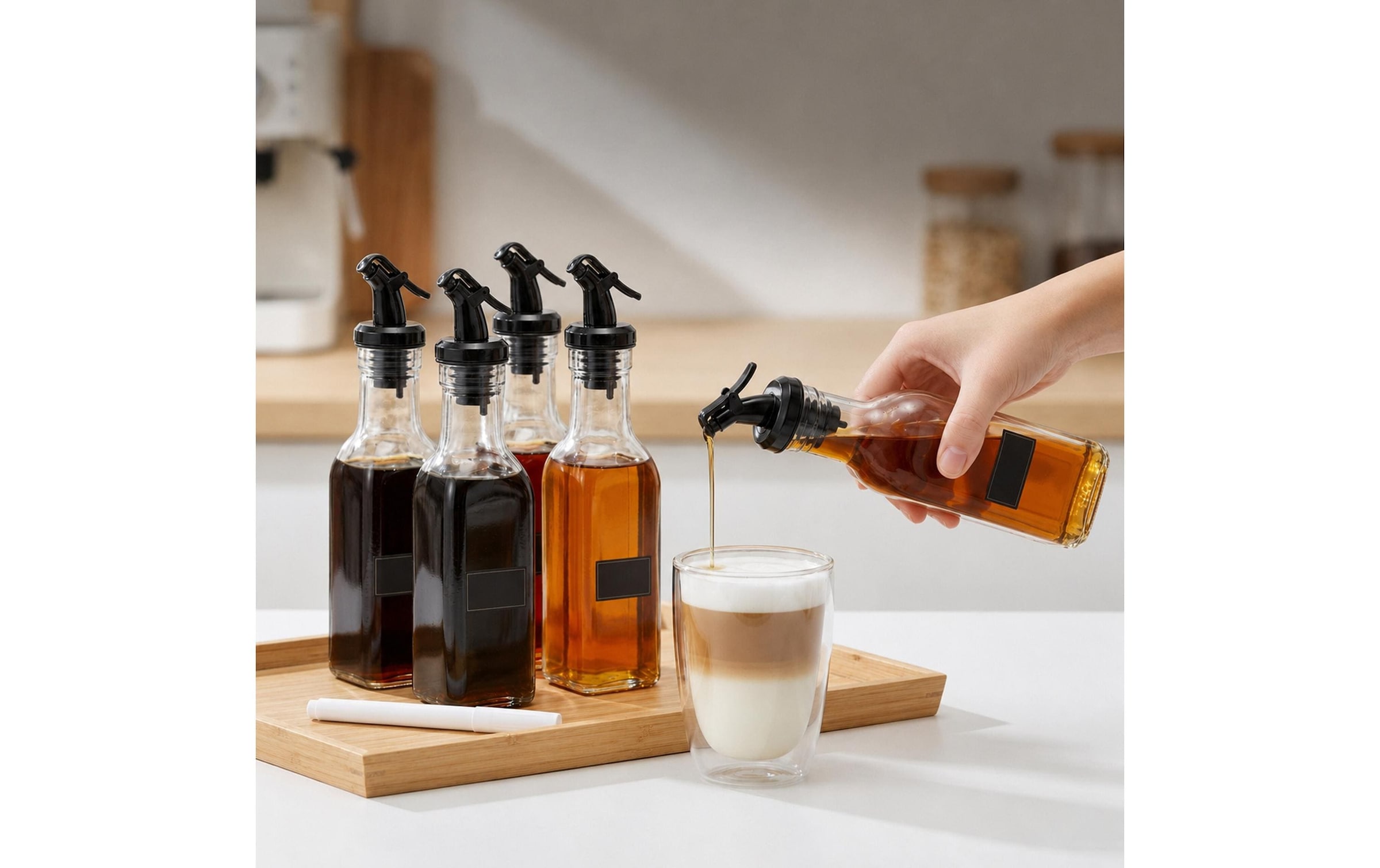 relaxdays Menage-Set »Ölflaschen Set 12-teilig Glas 150 ml«