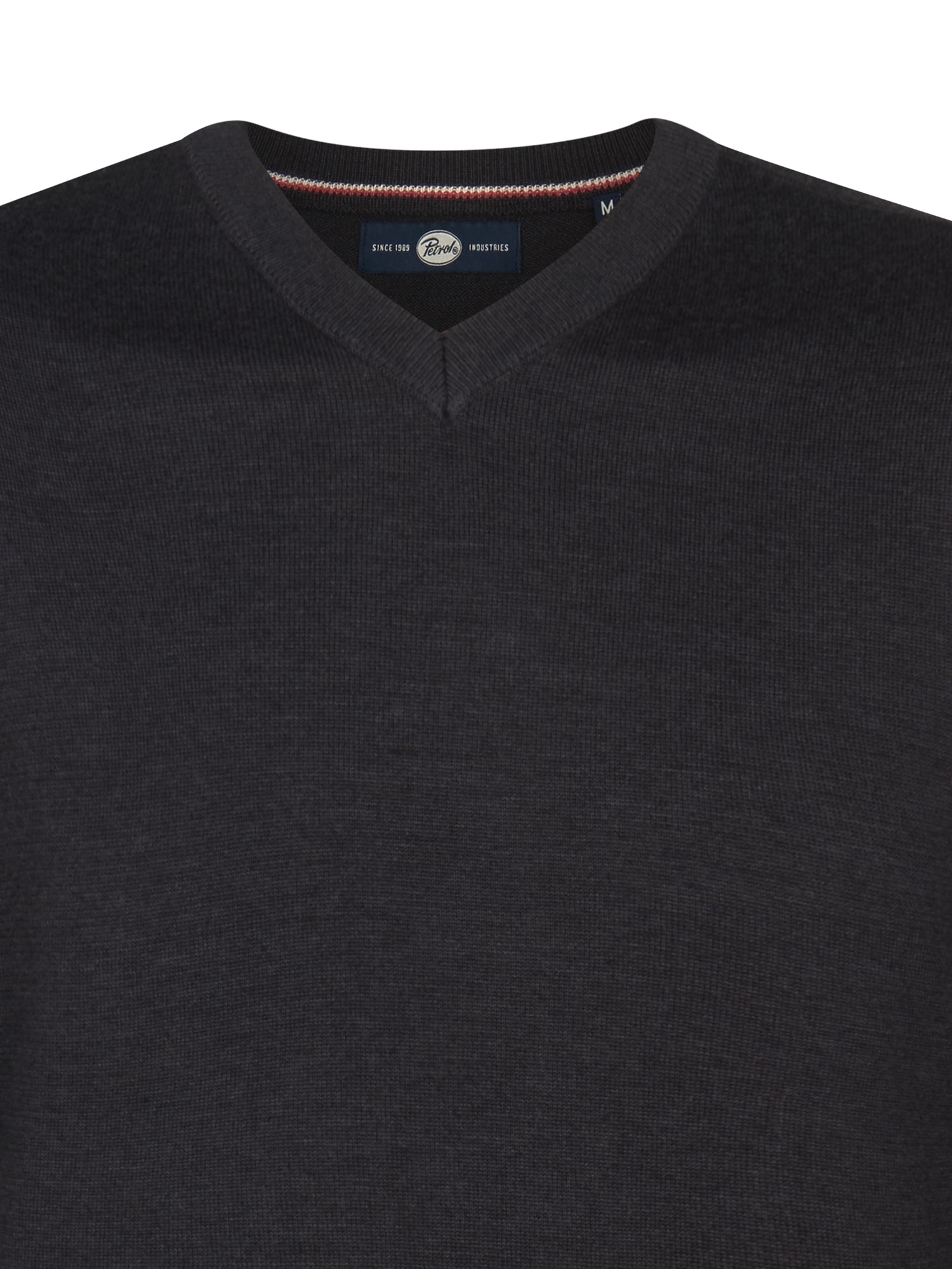 Petrol Industries Pull col V »V-Neck Basi« Materialmix mit Baumwollanteil