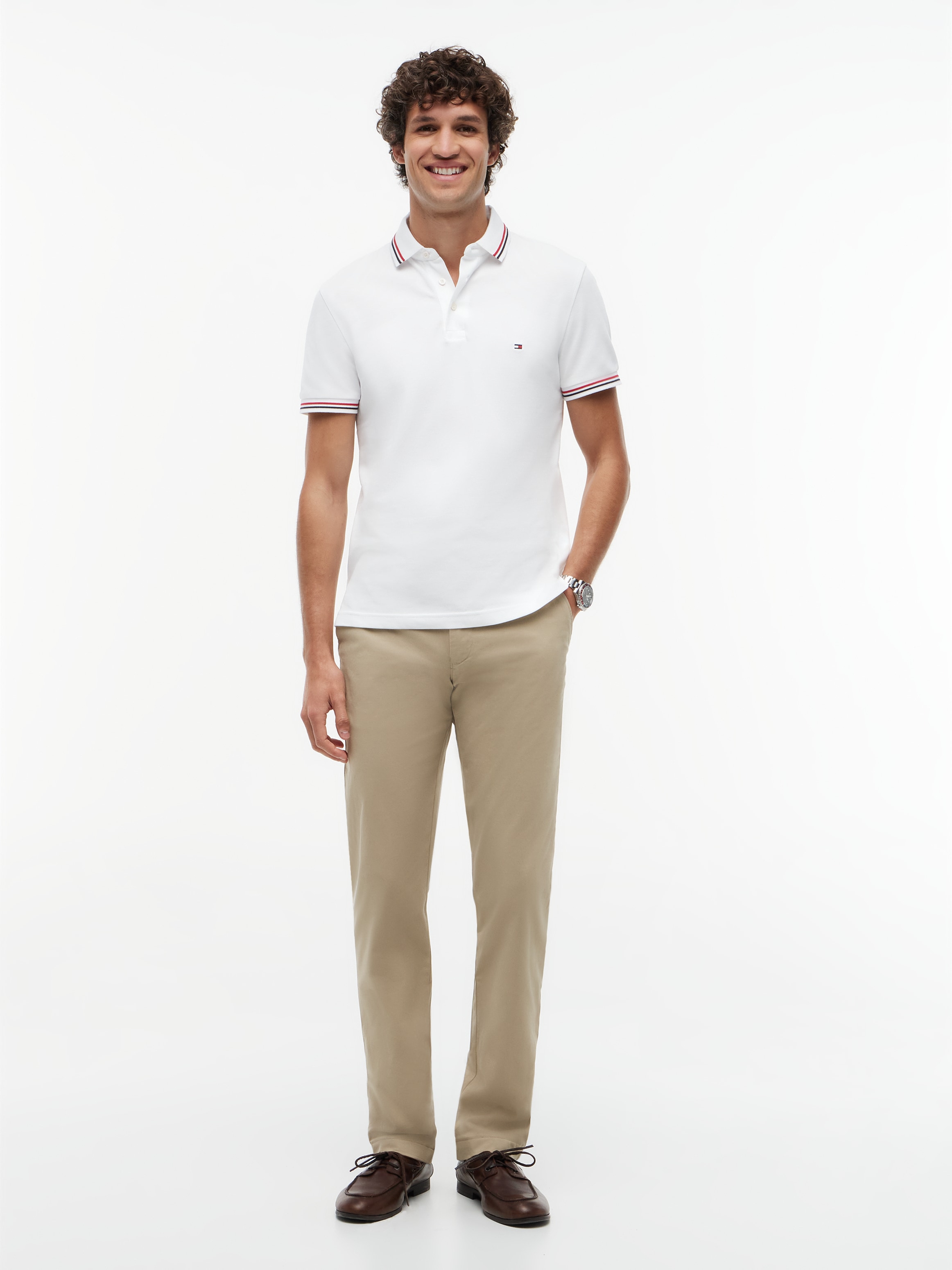 Tommy Hilfiger Polo »TIPPED SLIM FIT POLO« avec détails contrastés