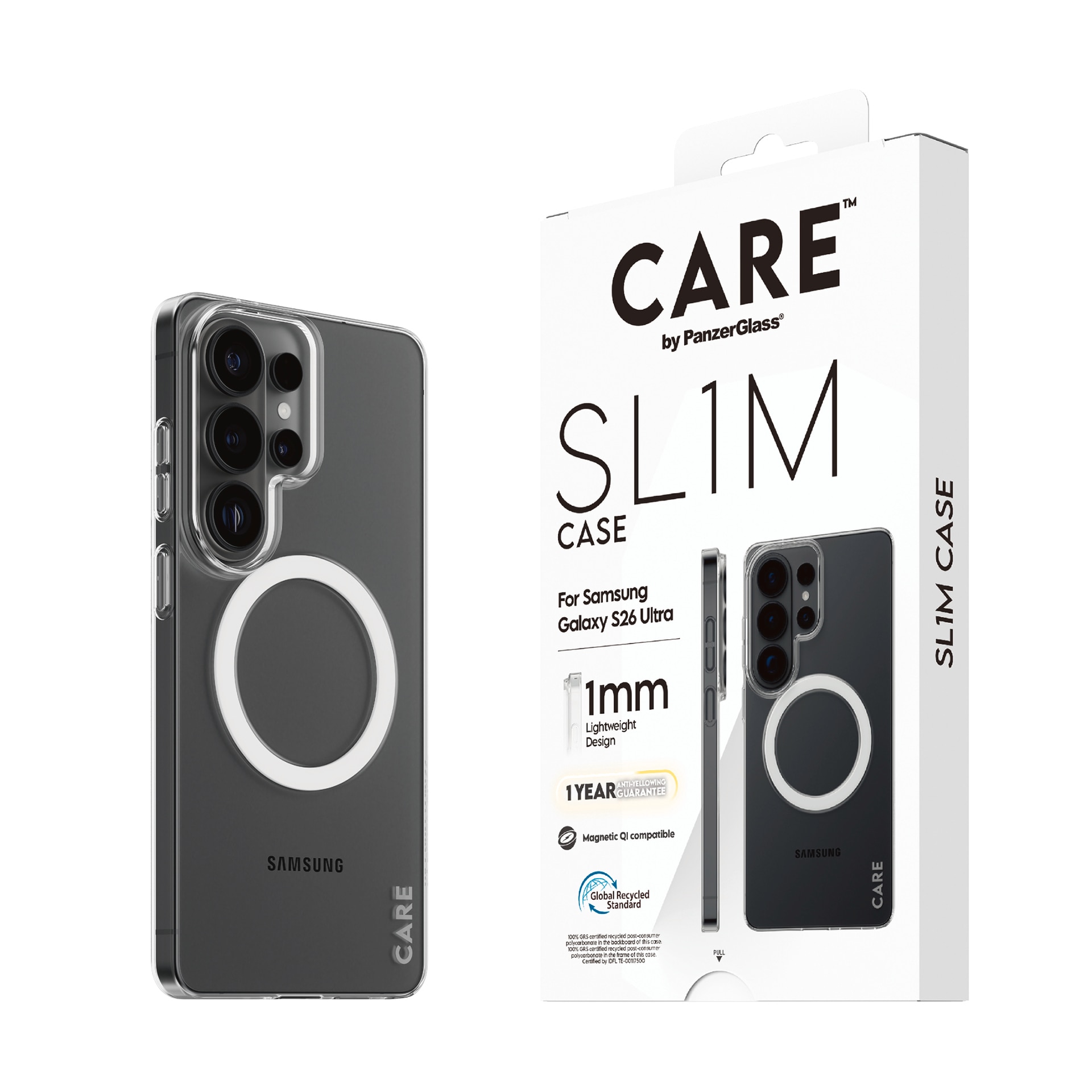 CARE by PanzerGlass Housse pour téléphone portable »SL1M Case für Samsung Galaxy S26 Ultra« Backcover, Schutzhülle, Handyschutzhülle, Case, Schutzcase, stossfest