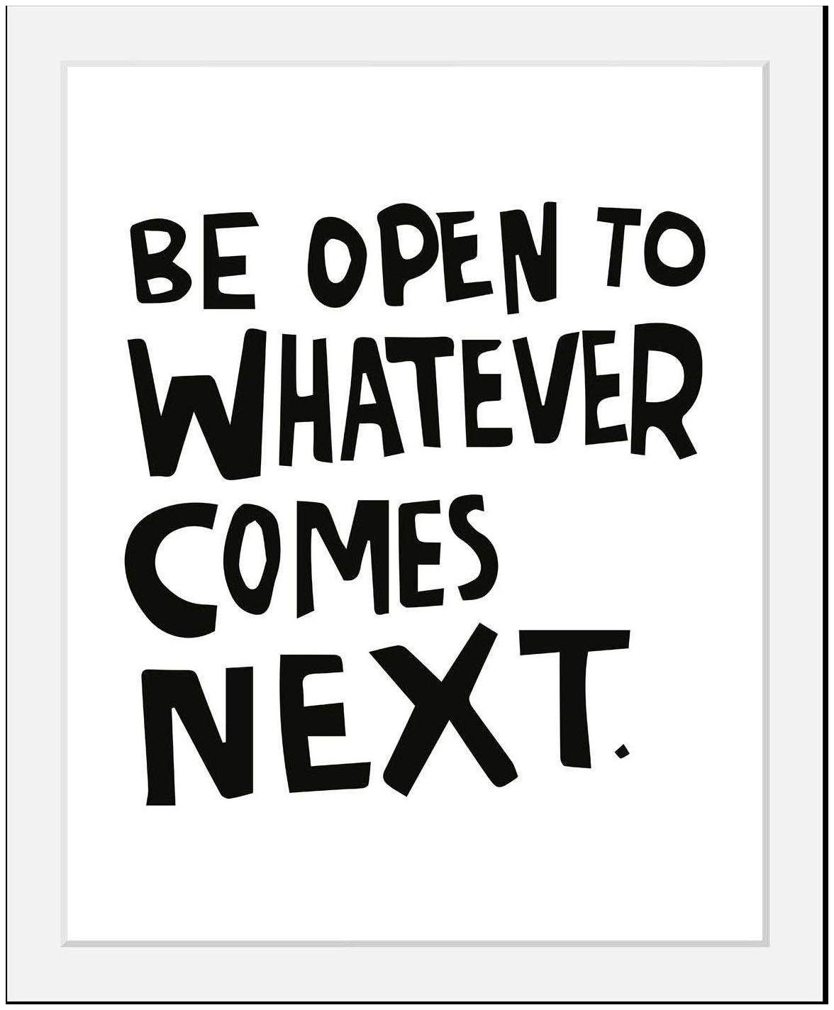 queence Image »Next« HD Premium Poster-Druck inkl. Holzrahmen