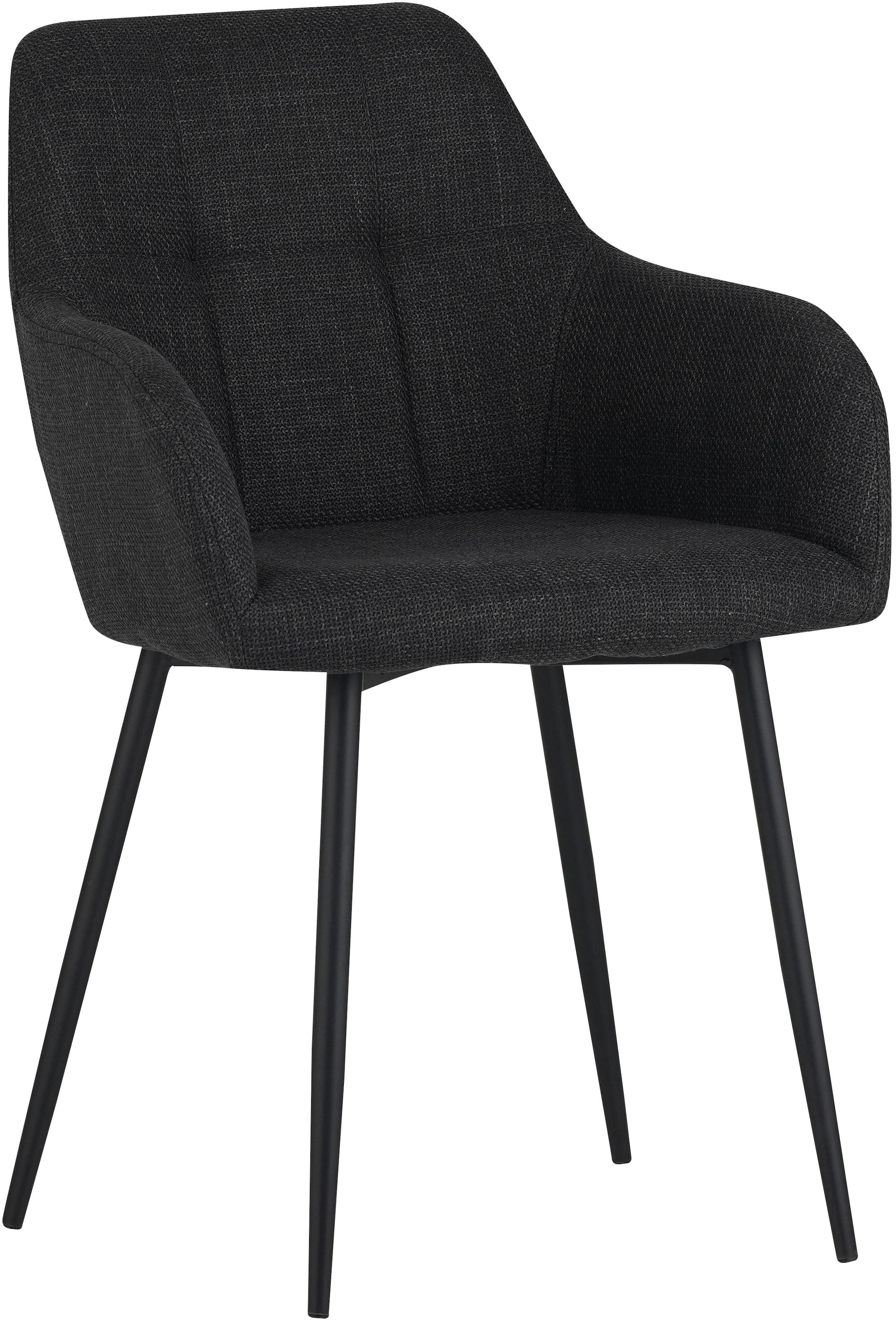 HELA Essgruppe »MOSEL« 3 Stk. tlg. Tisch 90x75 cm, Platte rund, gesinterter Stein, Armlehnenstuhl