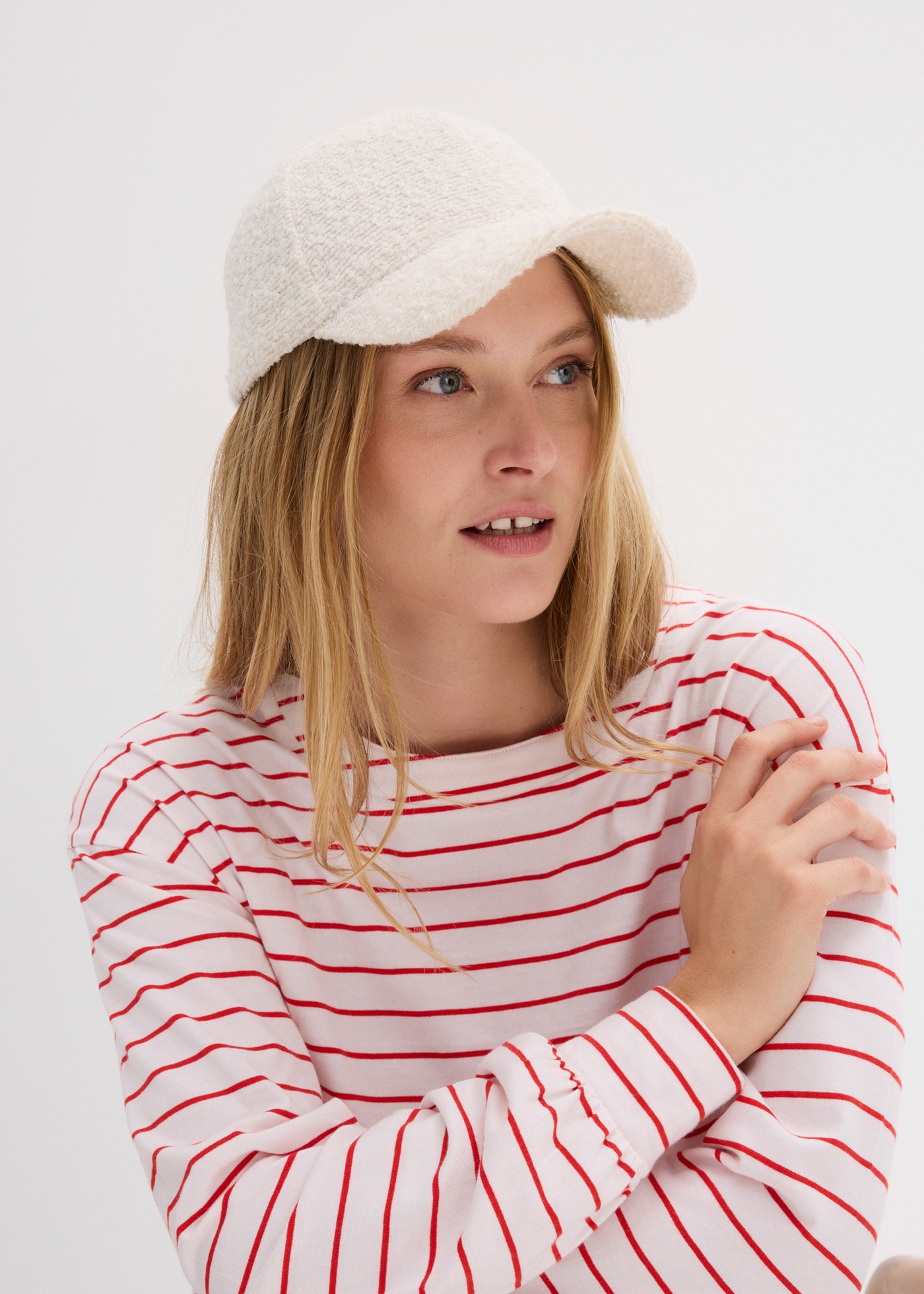 bonprix T-shirt à manches longues 1 lockere Passform mit überschnittenen Schultern, mit Ballon-Ärmeln