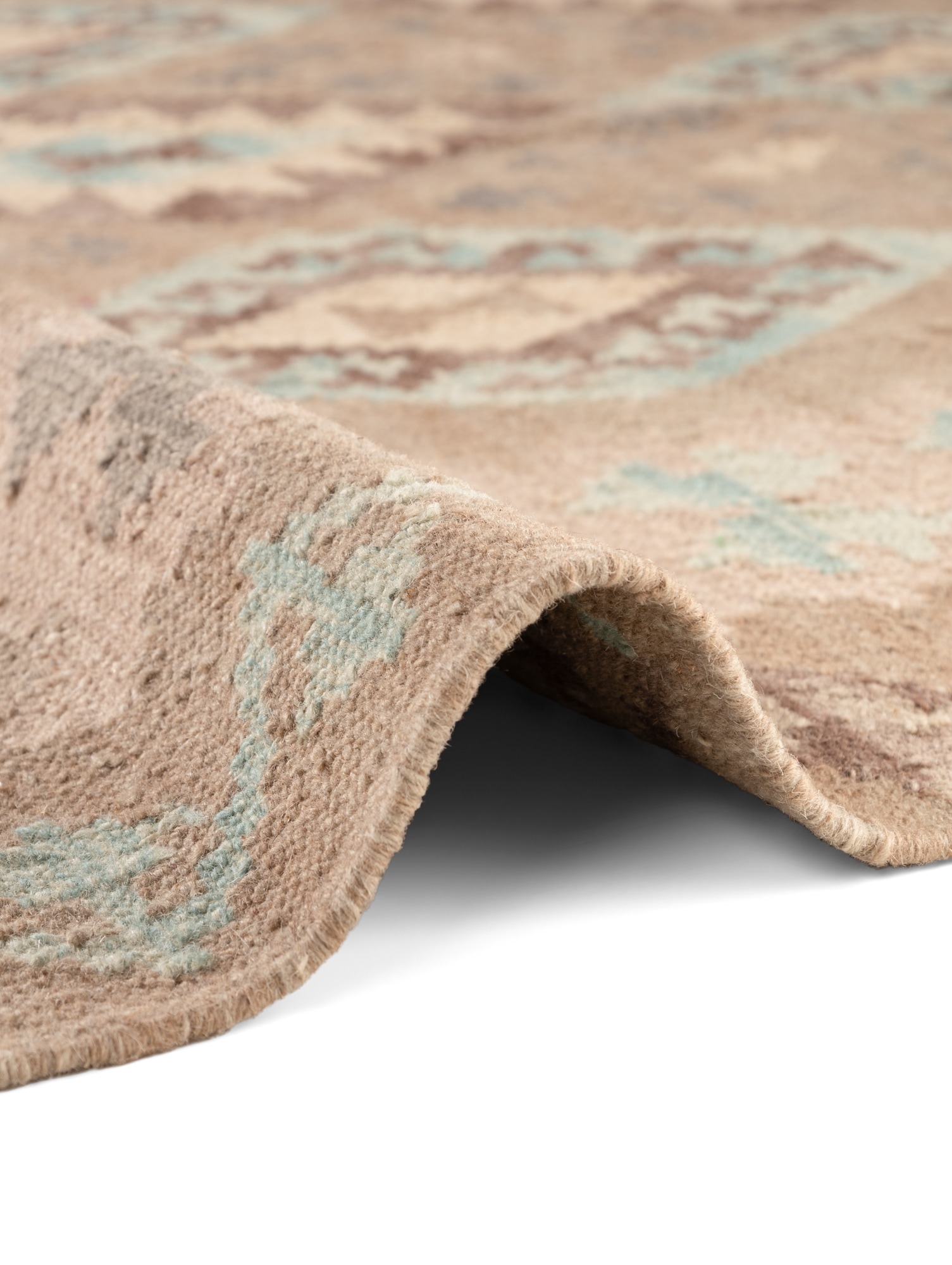 HANSE Home Tapis »Kelim Dune« Rectangulaire 3 mm Höhe Wolle, Baumwolle, Natur, Handgewebt, orientalisch, Boho, traditionell