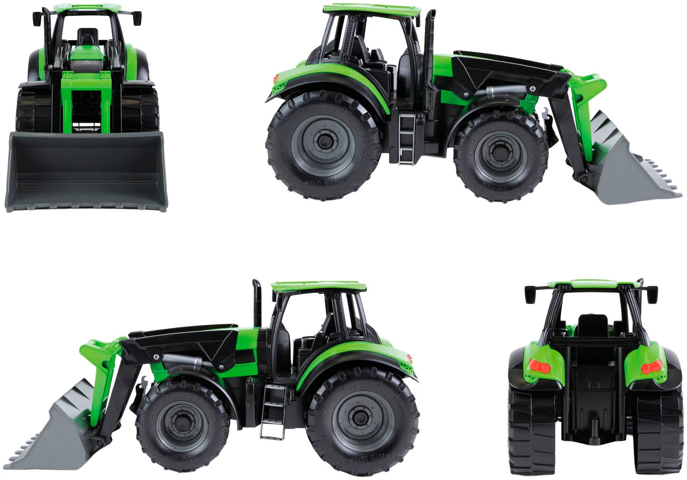 Lena® Tracteur jouet »Worxx Traktor Deutz-Fahr Agrotron 7250 TTV mit Anhänger« fabriqué en Europe
