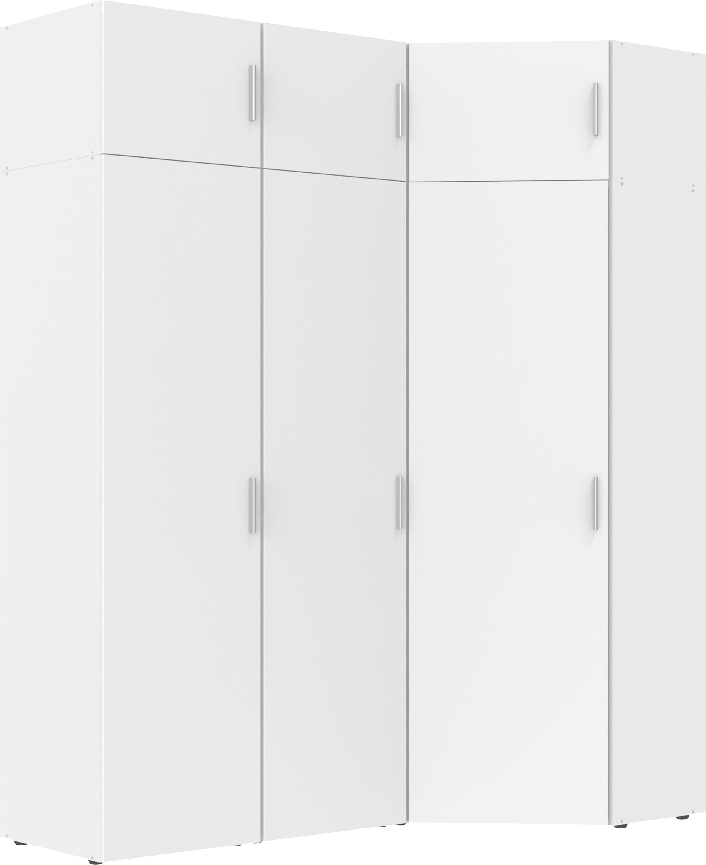 Wimex Schranksystem »Münster« Spar-Set, 6tlg: Eckschrank+ 2 Schränke 30cm und 40cm breit+ 3 Aufsatzmodule,  Mehrzweckschrank