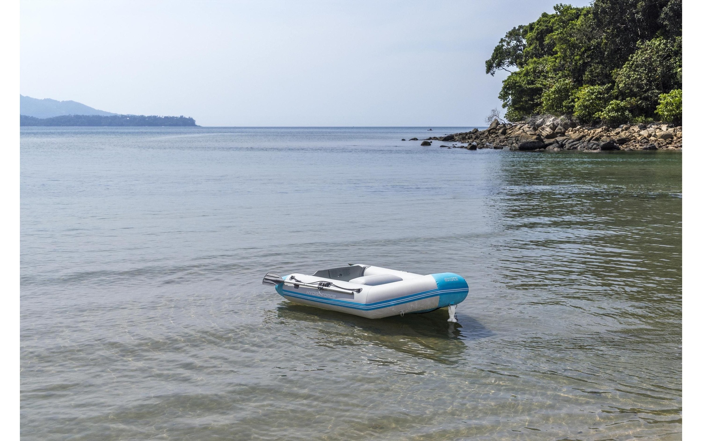 Bestway Bateau pneumatique »Corinth Elite Sport Boat Set, 230 x 130 x 33 cm« Aufblasbares Sportboot für 2 Personen mit Motorhalterung