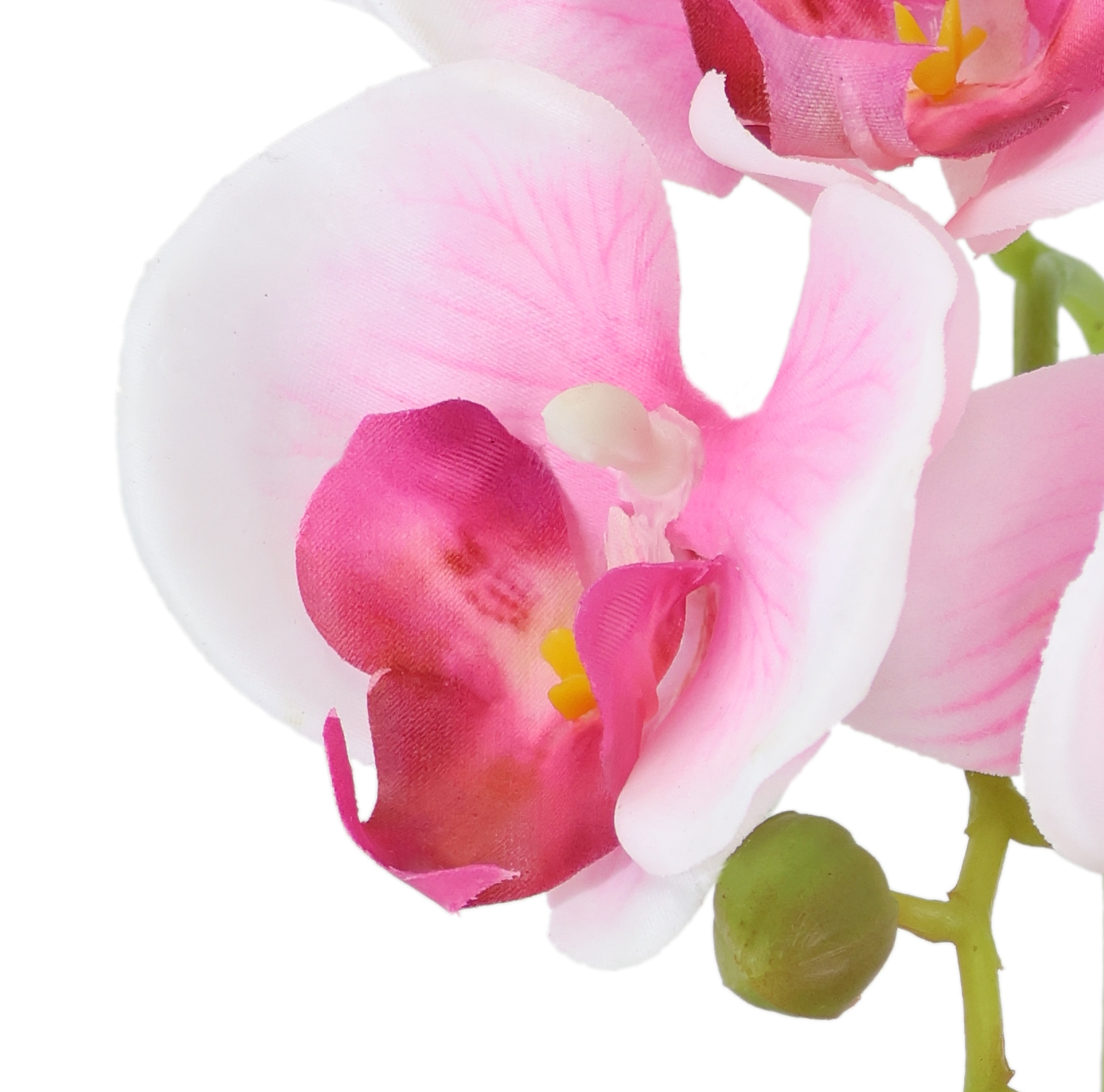 I.GE.A. Kunstorchidee »Orchidee im Topf 2er Set« Künstliche Phalaenopsis 30cm Real Touch Blume Kunstblume Seidenblume