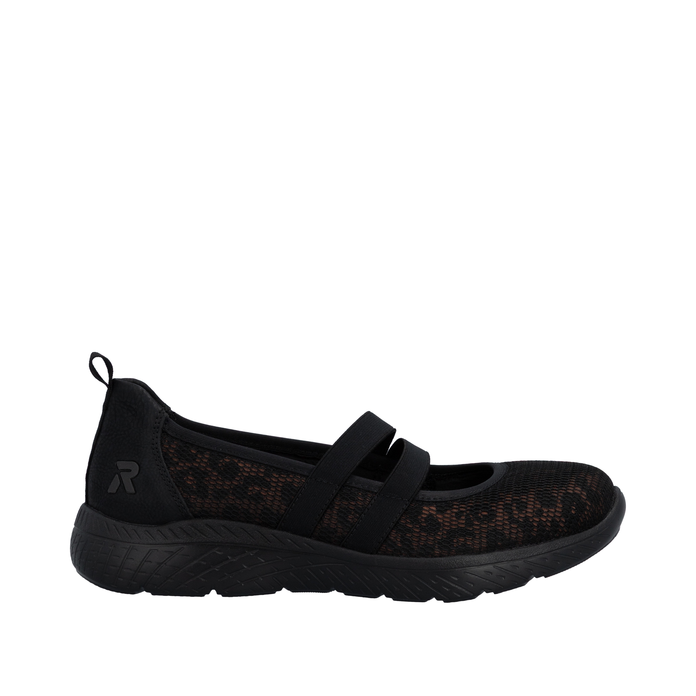 Rieker Ballerina  Slipper, Schlupfschuh mit Stretchbänder
