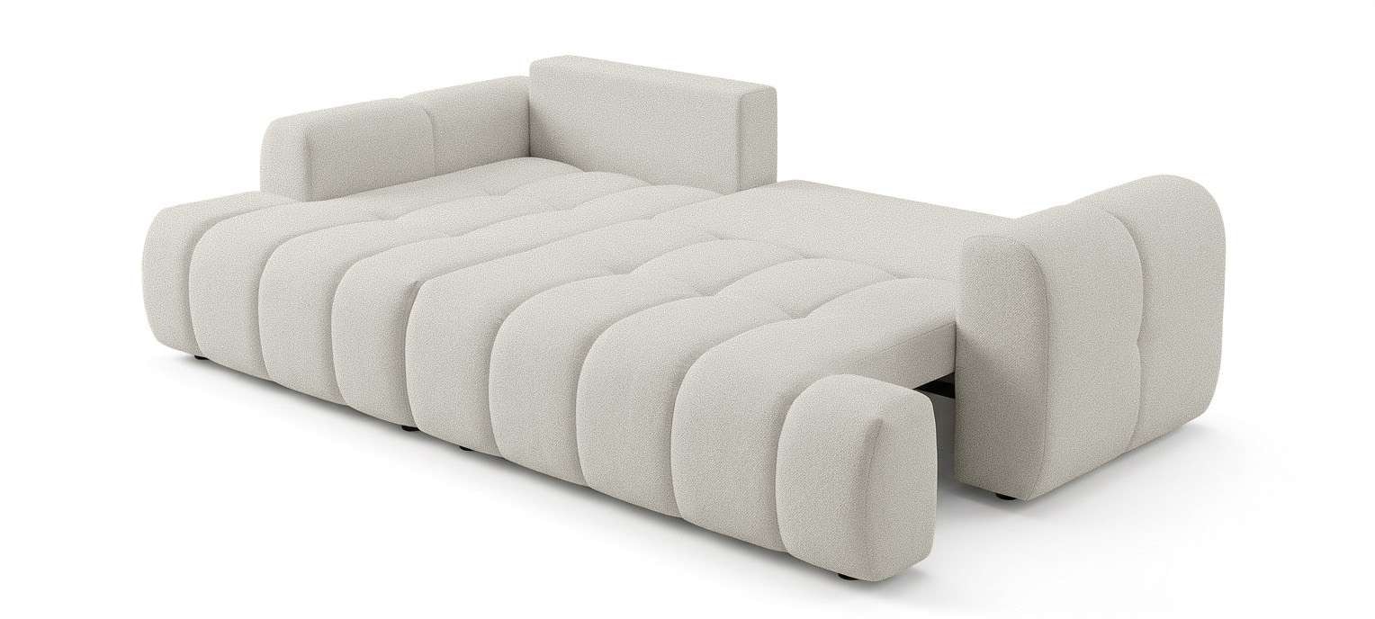 GOODproduct Canapé d'angle »LIOORA Schlafsofa mit Bettkasten, Breite 265 cm, Verlässliche Qualität« Forme en L avec fonction lit et coffre, méridienne droite/gauche