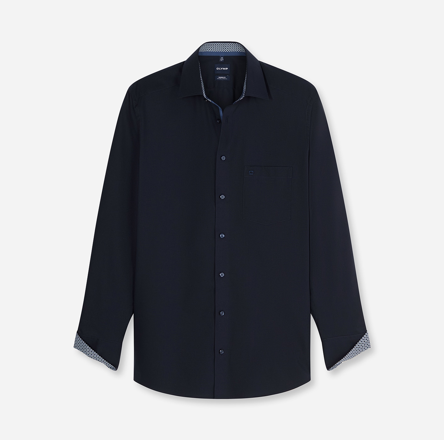 OLYMP Langarmhemd »Luxor« Businesshemd, New-Kentkragen, Modern Fit