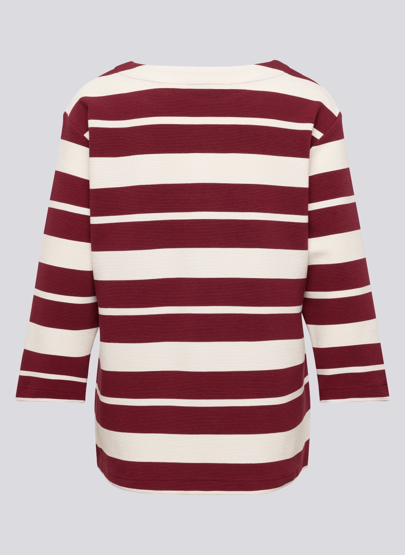 Rabe T-shirt à manches 3/4 im Streifen-Design und mit Nieten-Details