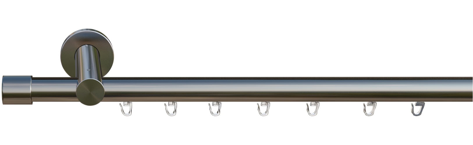 indeko Gardinenstange »Consul« Ø 16 mm 1 läufig-läufig Wunschmasslänge Innenlauf Komplett-Set inkl. Gleitern und Montagematerial