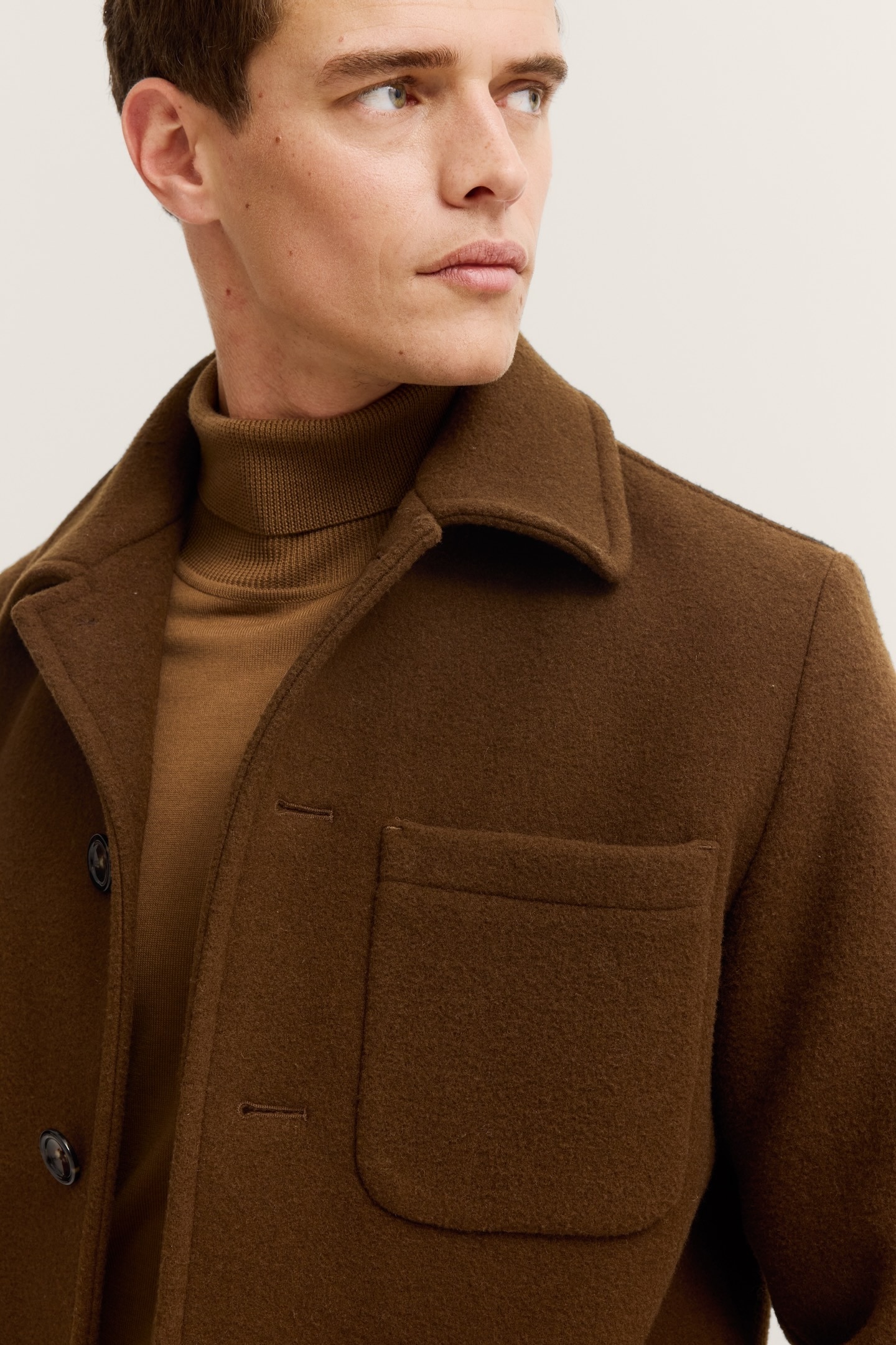 bugatti Hemdjacke »Regular Fit« mit Umlegekragen & Knopfleiste